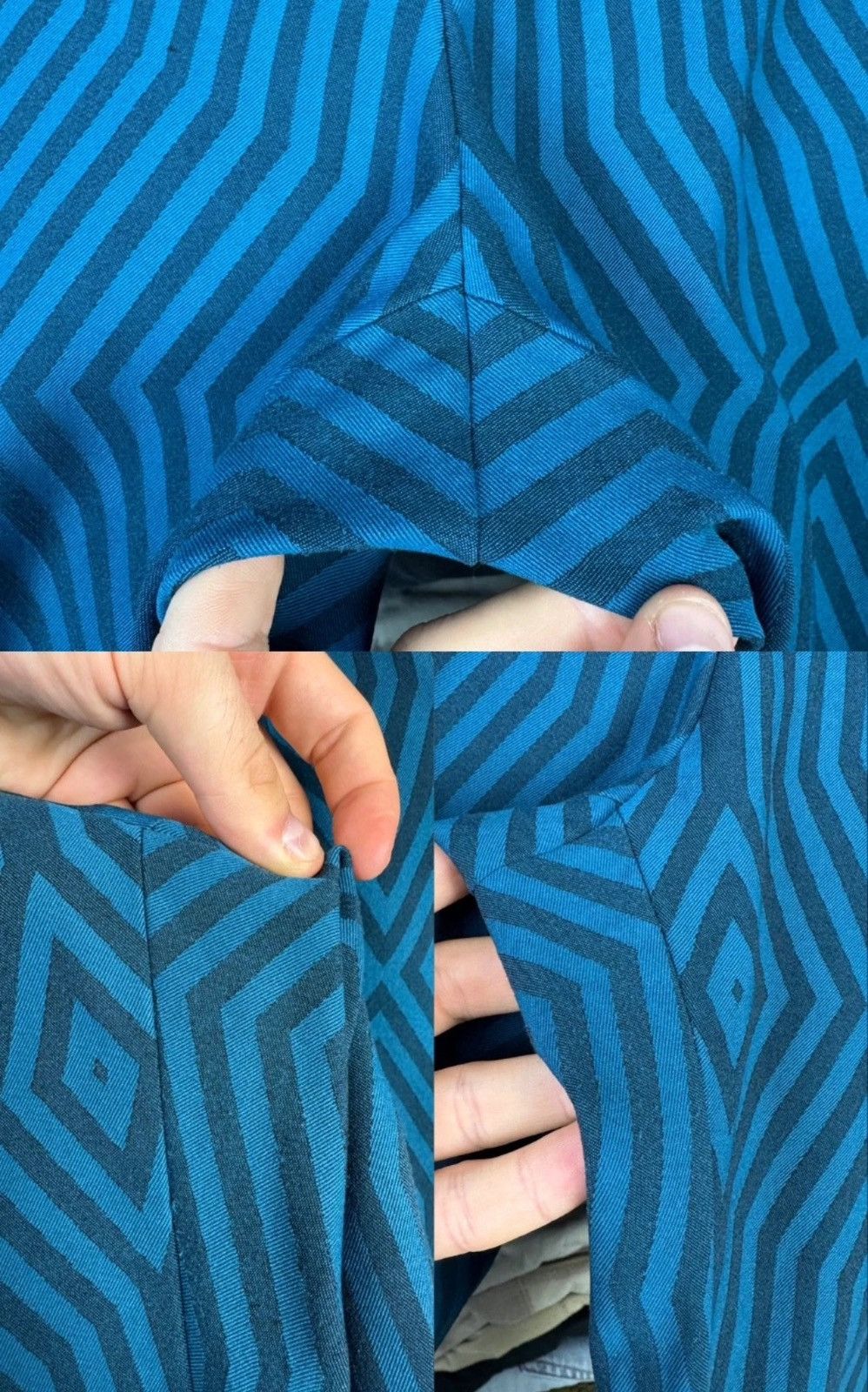 Issey Miyake Issey Miyake Women's Geometric Print Pants Trousers Size 3 Size 27" / US 4 / IT 40 - 9 Thumbnail