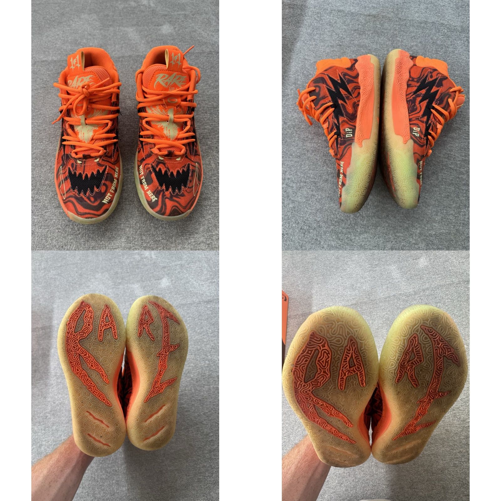 Puma PUMA MB.03 Lamelo Ball Halloween Men Size 7 311176-01 Not From Here Shoes Sneaker Athletic Orange Mid Top US 7 EU 39 UK 6 Vintage No Mens Size US 6 / EU 39 - 8 Thumbnail