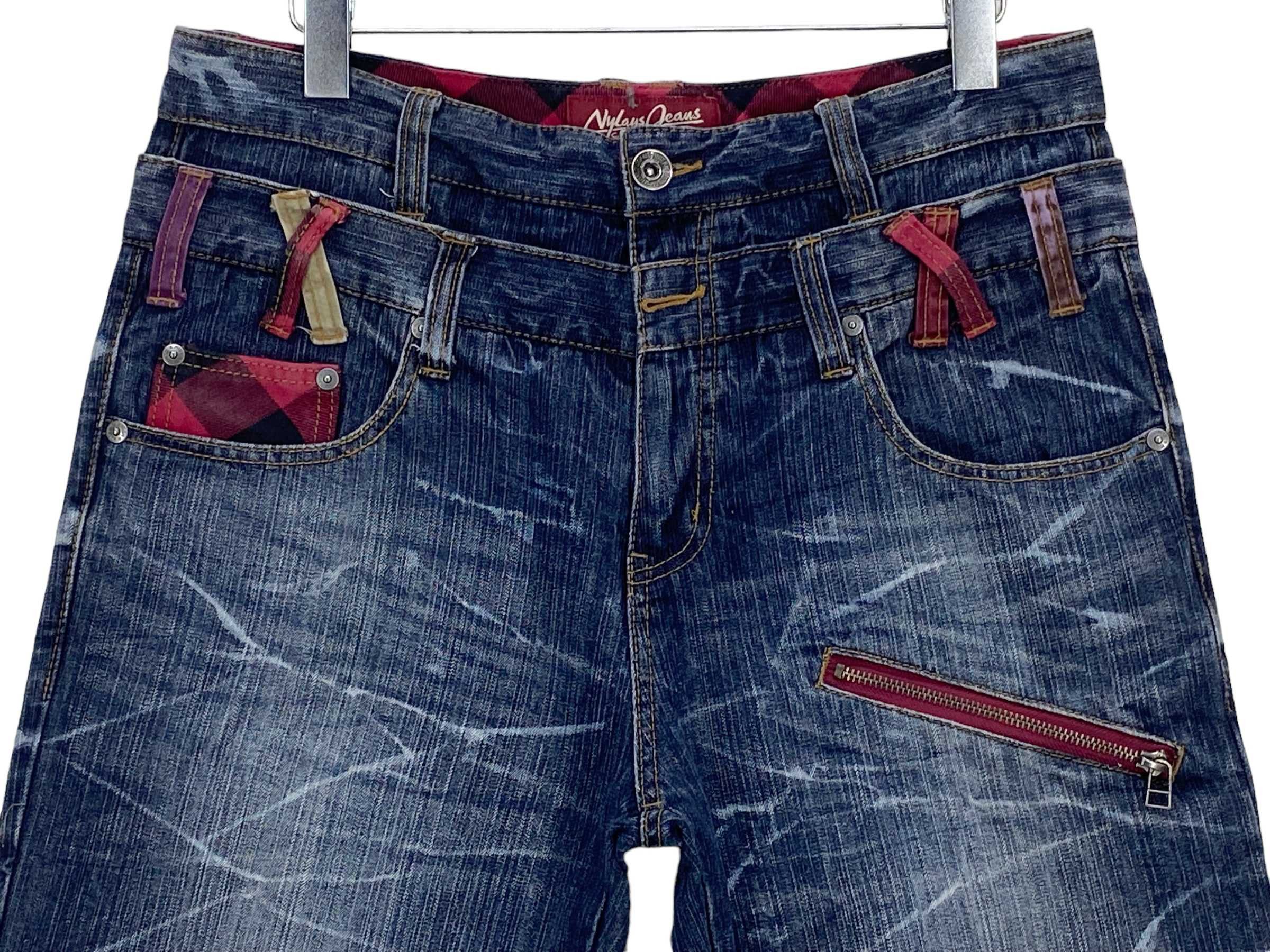Japanese Brand Nylons Double Waist Short Jeans Japanese Brand jeans Size US 33 - 3 Thumbnail