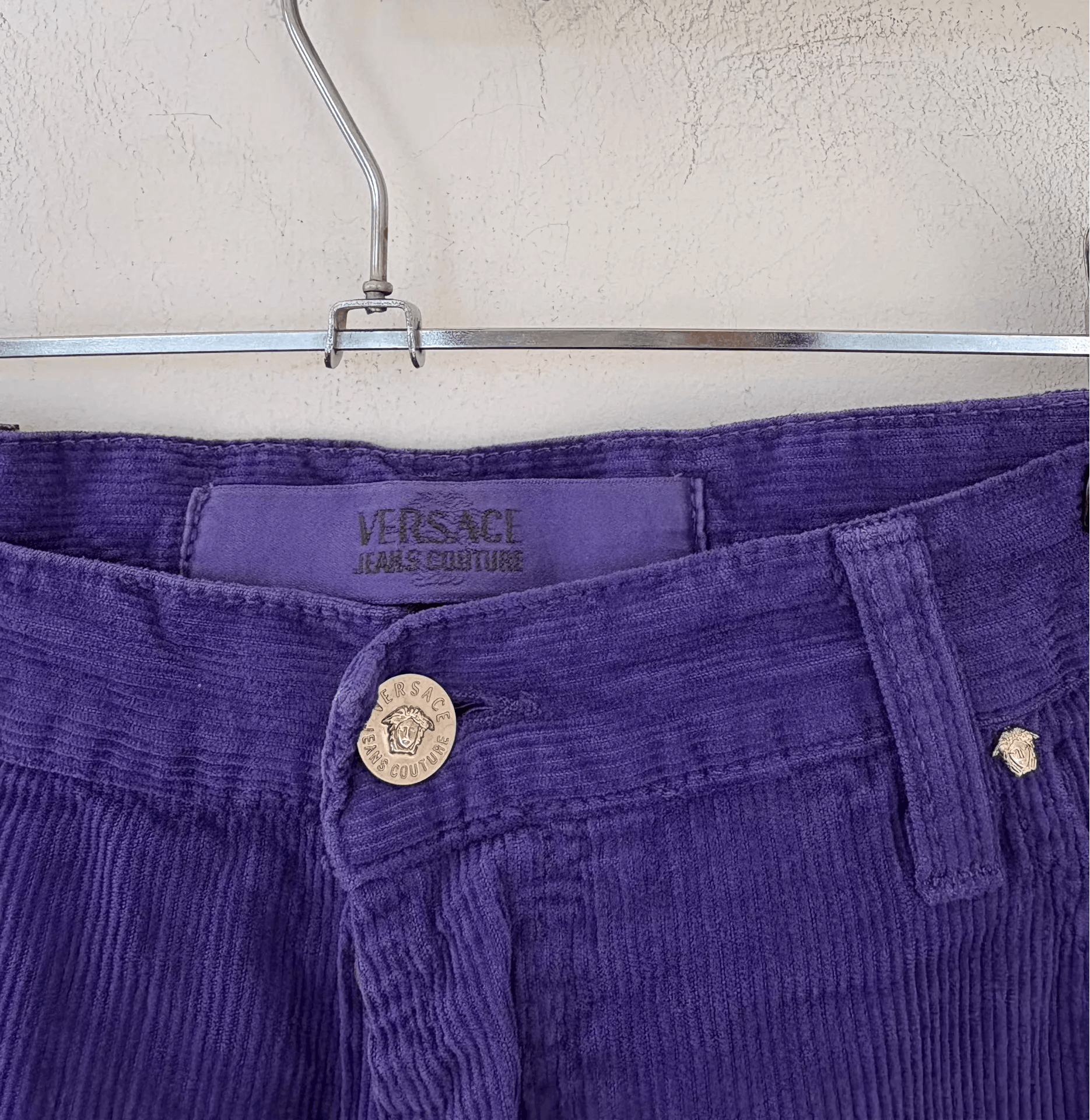 Versace Jeans Couture Versace Jeans Couture Men's Purple Corduroy Trousers Ｑ21 Size US 36 / EU 52 - 4 Thumbnail