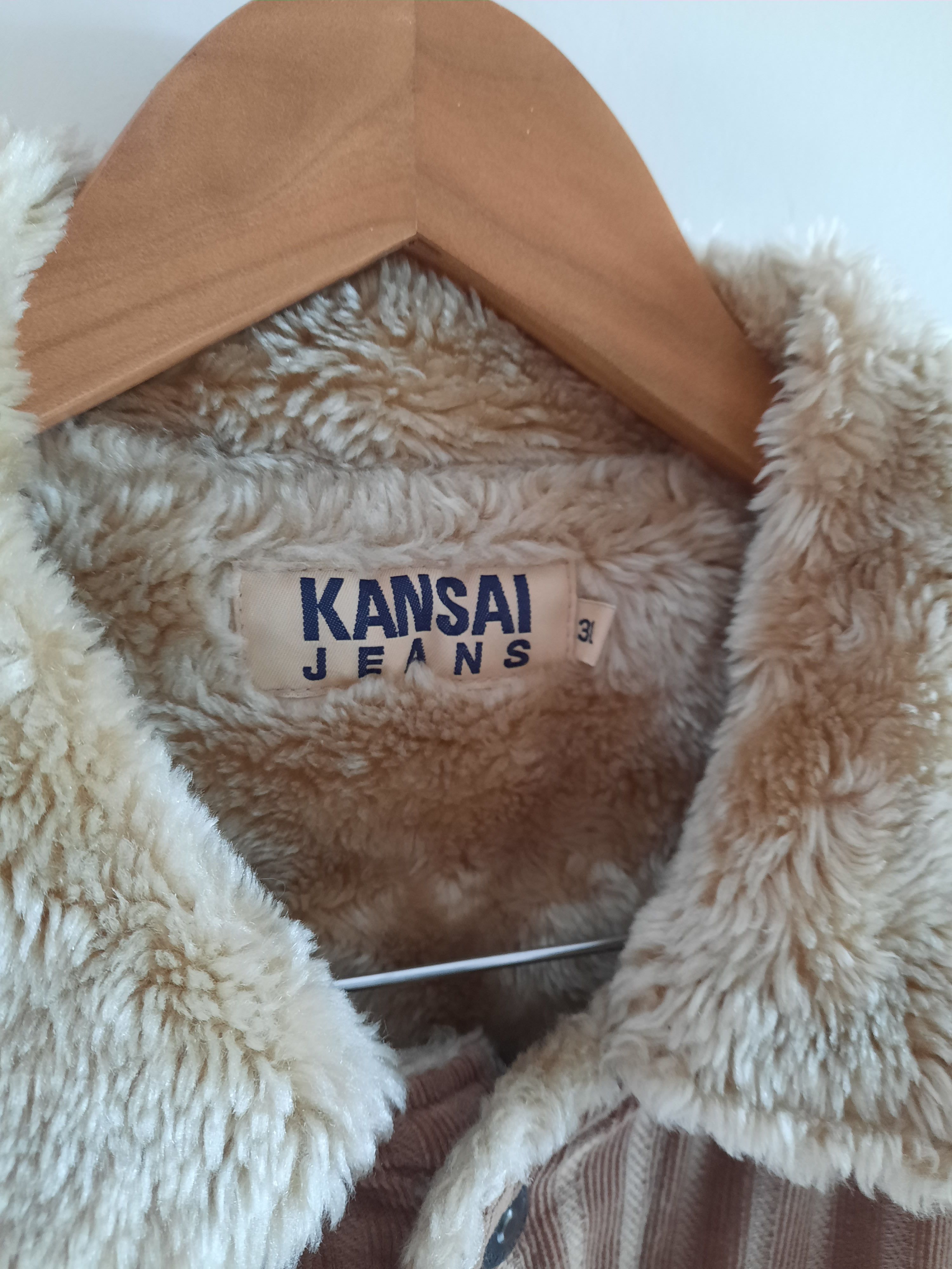 Japanese Brand Kansai Jeans Fur Corduroy Jacket Size US XL / EU 56 / 4 - 7 Thumbnail