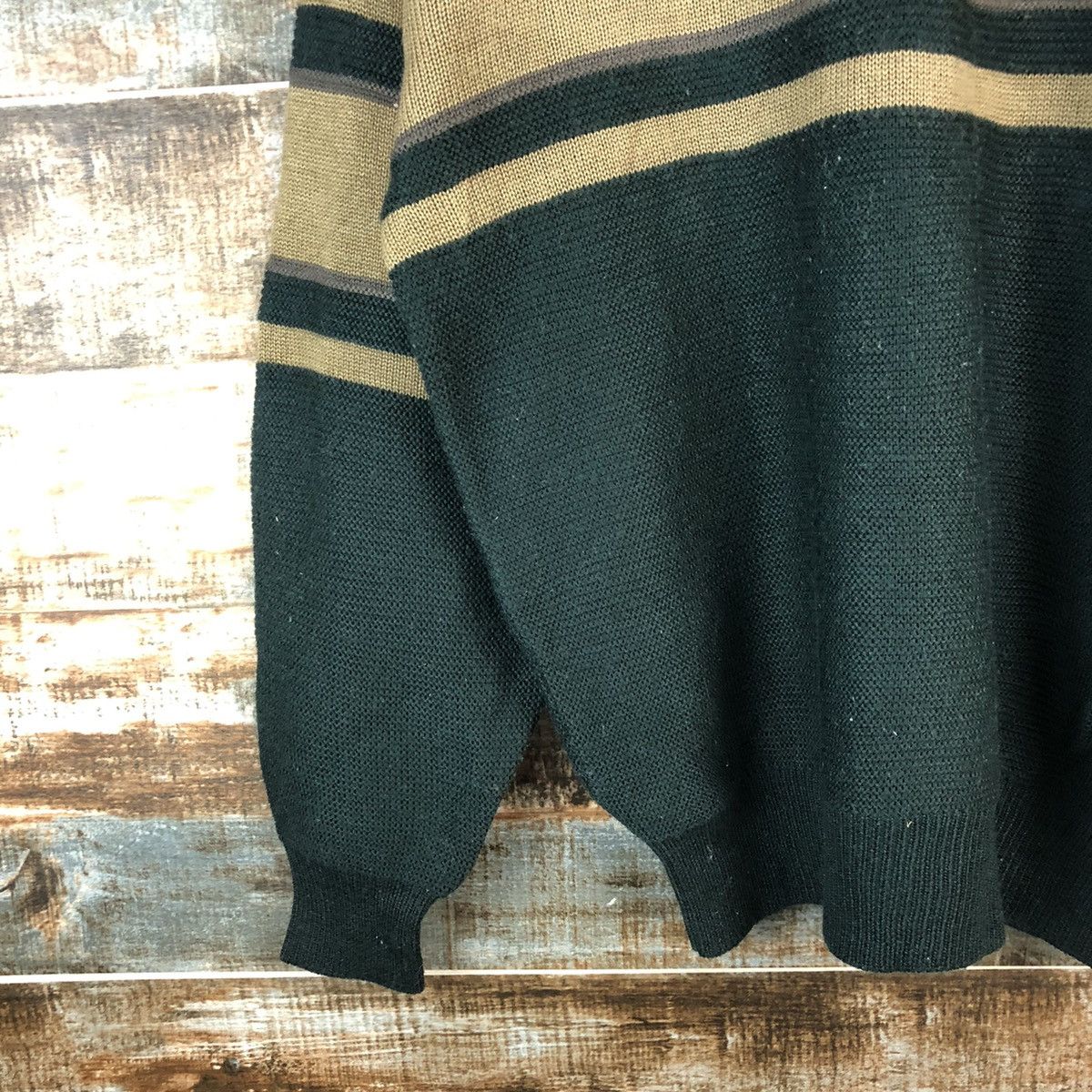 Homespun Knitwear Grosbee Green vintage sweatshirt Knitwear #A1967 Size US L / EU 52-54 / 3 - 7 Thumbnail