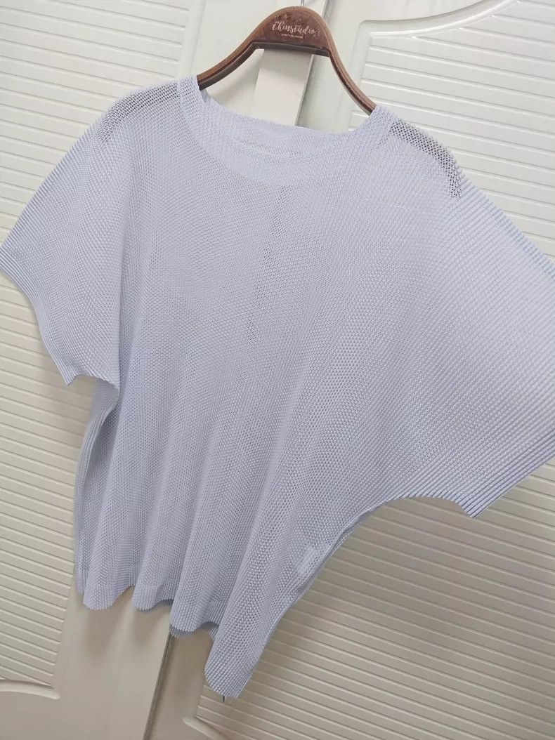 Issey Miyake issey miyake size:3 Light purple short-sleeved shirt 2506- Size XXS / US 00 / IT 34 - 5 Thumbnail