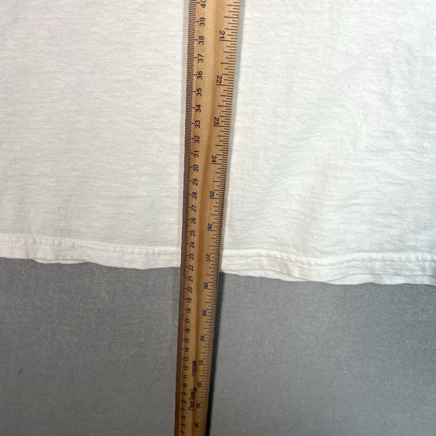 Tultex VINTAGE Tultex Knit T Shirt Adult Mens Large White Shirt Mens L White 1990s Graphic Tee Cotton Sportswear/Beach Size US L / EU 52-54 / 3 - 3 Thumbnail
