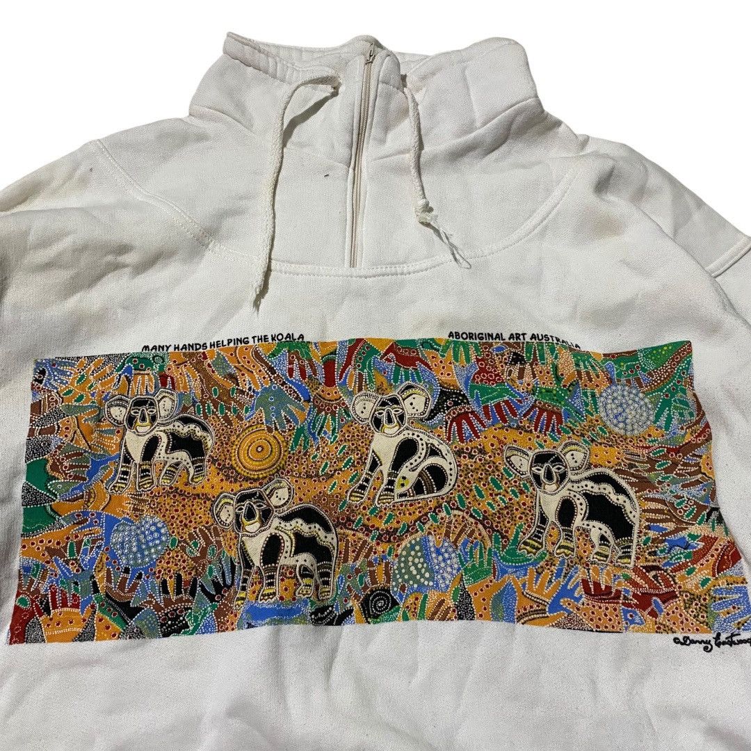Man Made In Australia Gooses australia helping koala half zip white crewneck Size US S / EU 44-46 / 1 - 2 Thumbnail