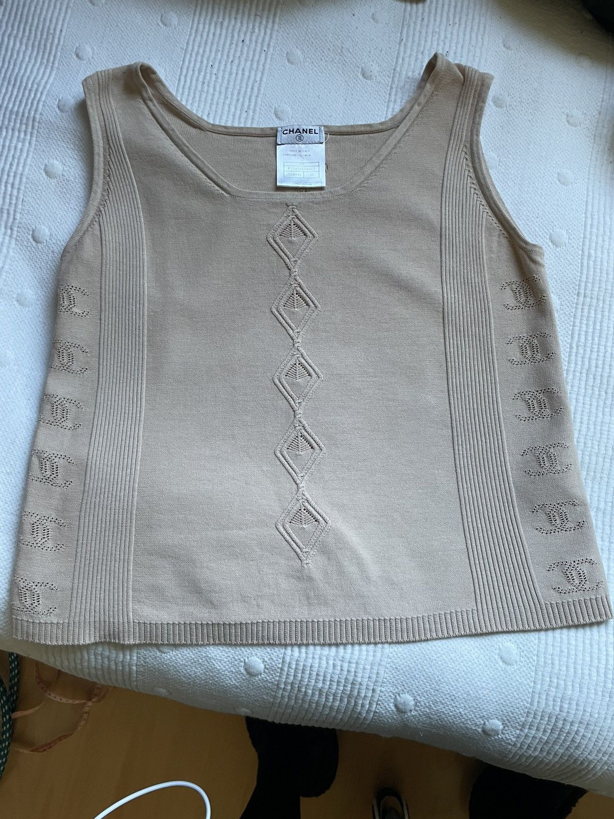 Chanel CHANEL TOP CC MONOGRAM Size S / US 4 / IT 40 - 1 Thumbnail