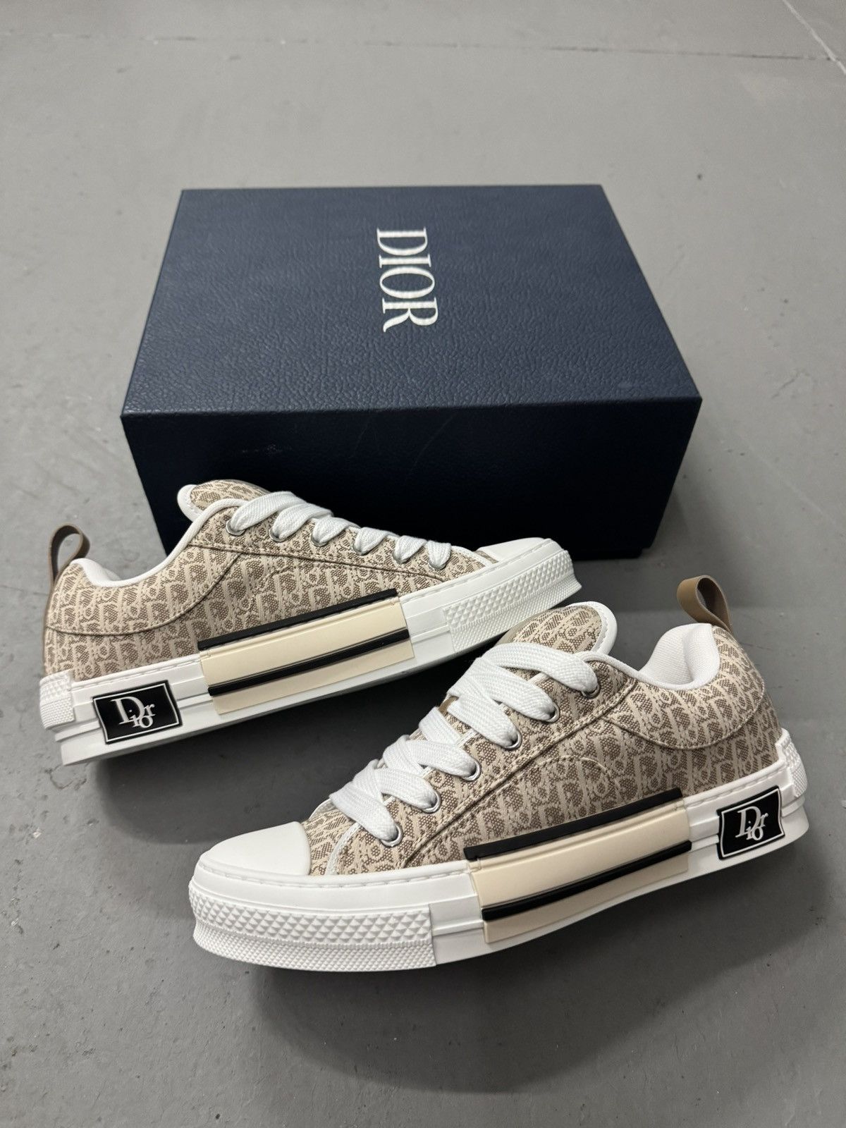 Dior Dior B23 Skater Low Top Beige Dior Oblique Jacquard Size US 7.5 / EU 40-41 - 1 Thumbnail