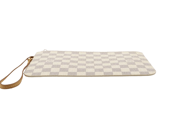 Louis Vuitton Louis Vuitton Neverfull Damier Azur White Pouch Size ONE SIZE - 3 Thumbnail