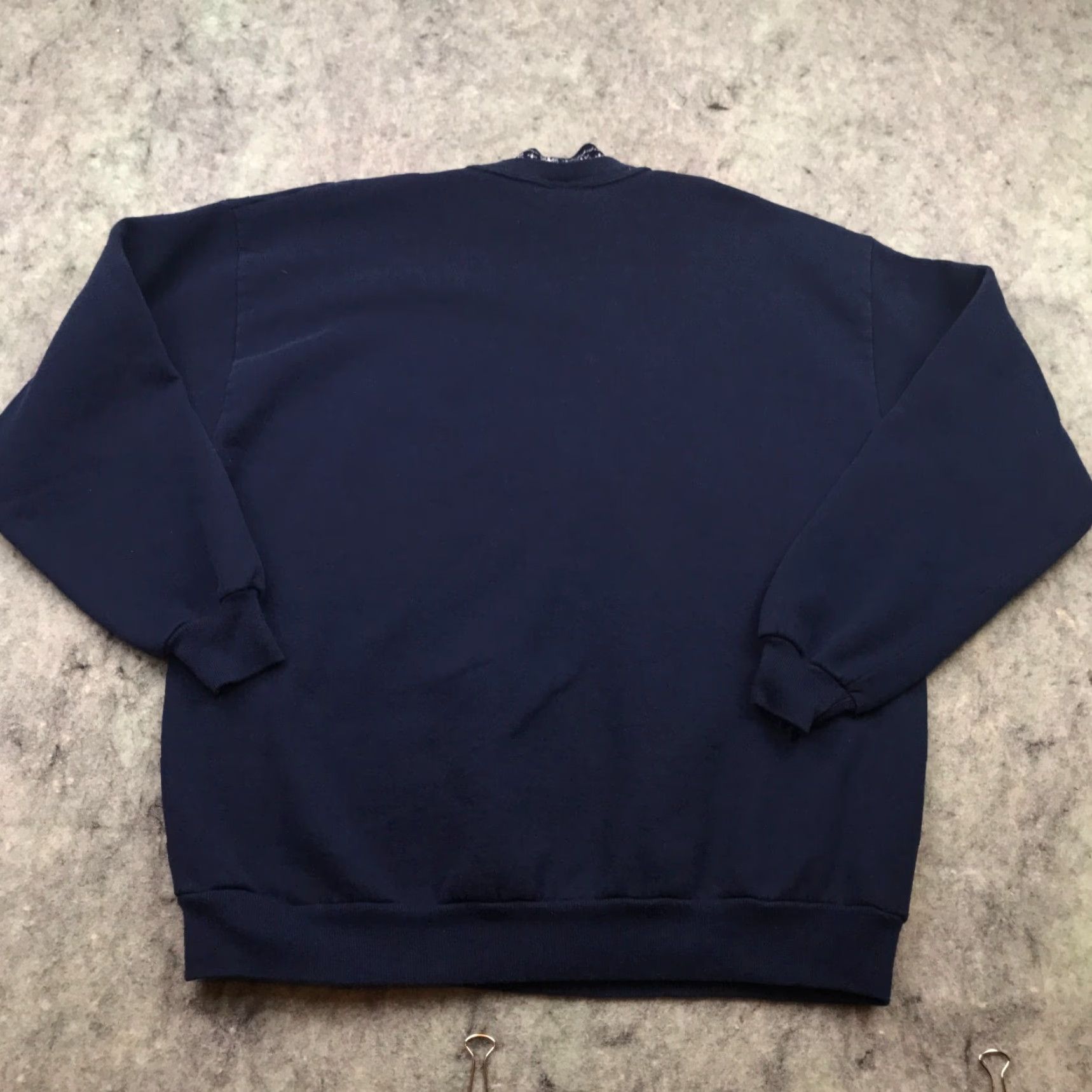 Vintage VINTAGE Top Stitch Sweatshirt XL Blue Winter Song Birds Christmas Womens Size XL / US 12-14 / IT 48-50 - 7 Thumbnail