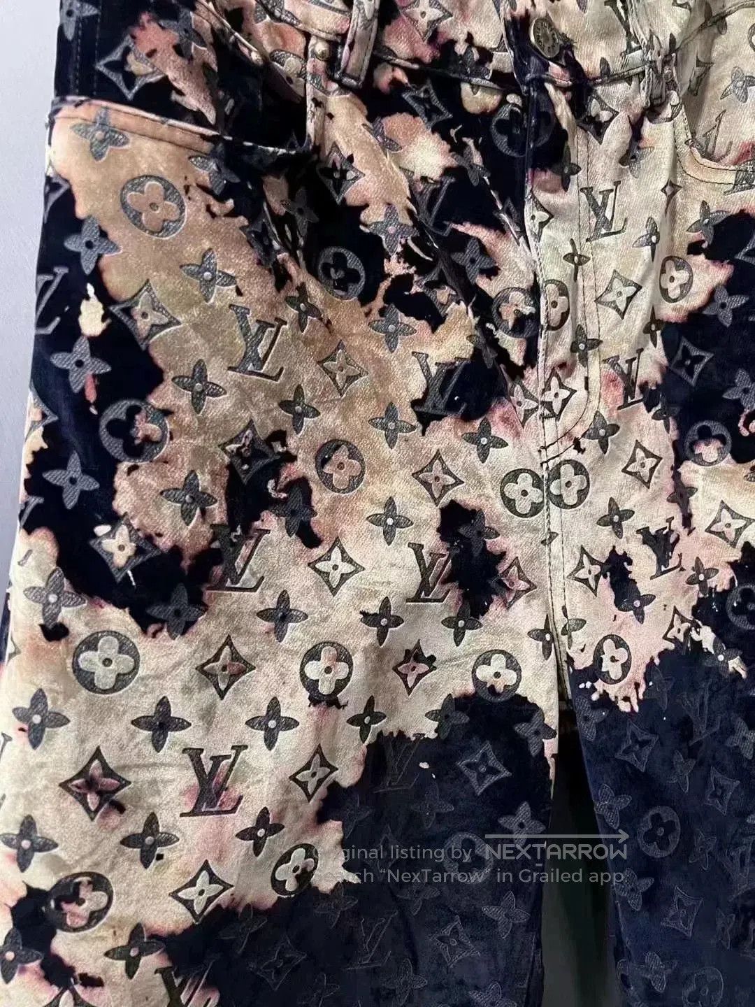 Louis Vuitton lv louis vuitton flame logo denim pants. Size US 29 - 3 Thumbnail