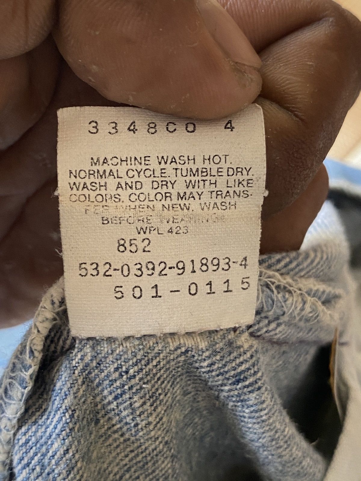 Levi's Vintage Clothing × Vintage Vintage Levi’s 501 made in usa denim Size US 33 - 6 Thumbnail