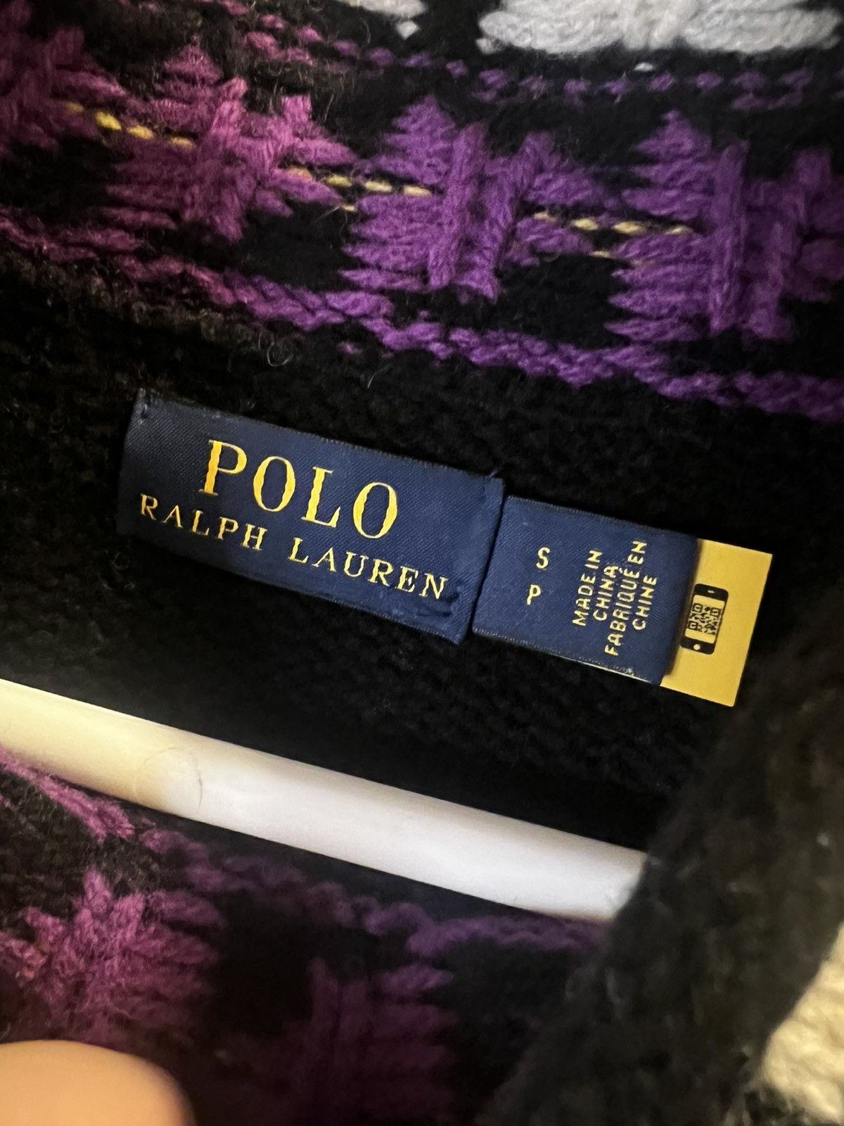 Polo Ralph Lauren Polo Ralph Lauren Geo-Motif Rolled-Edge Turtleneck Sweater Size S / US 4 / IT 40 - 8 Thumbnail
