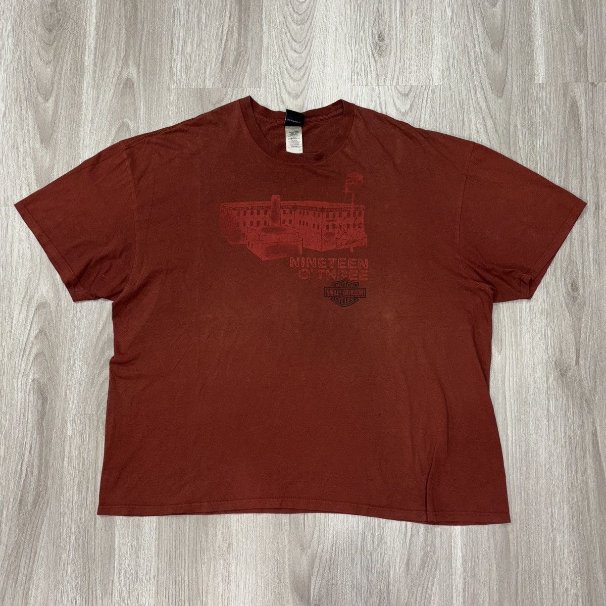 Harley Davidson Mens Harley Davidson Graphic T Shirt Red Wisconsin Size US XXL / EU 58 / 5 - 3 Thumbnail
