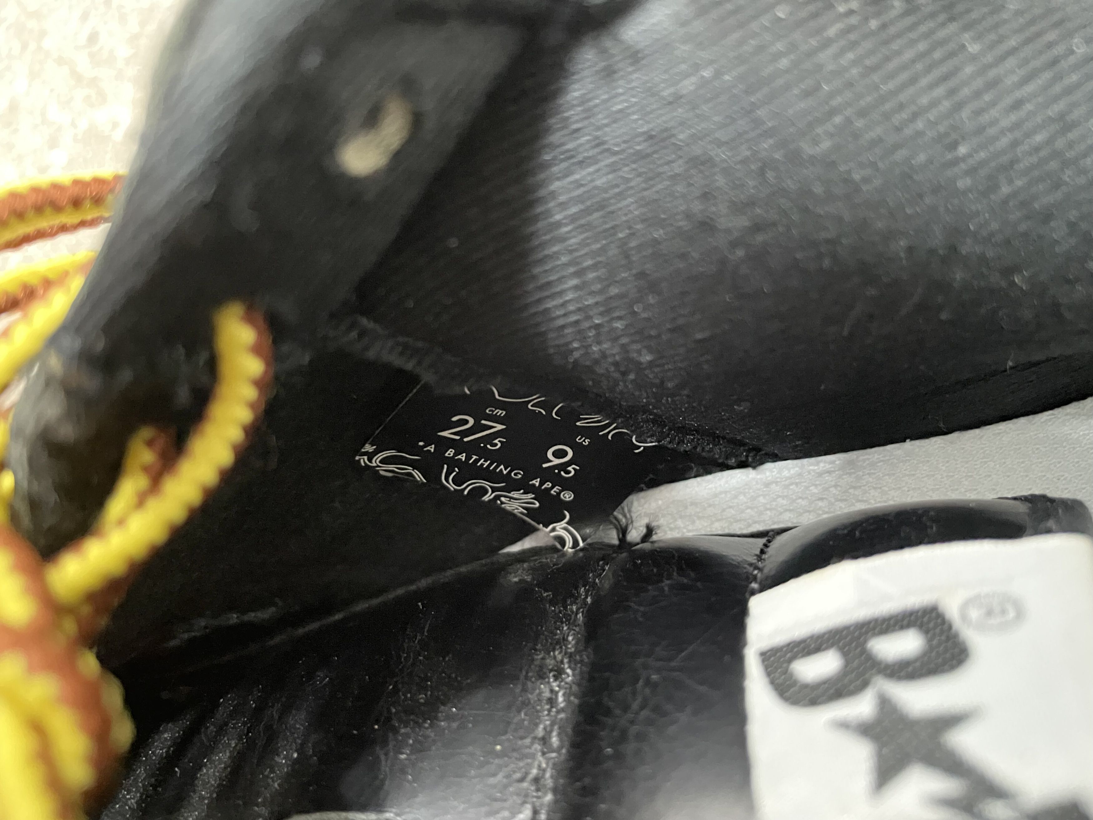Bape OG GLASS LEATHER BAPESTA Size US 9.5 / EU 42-43 - 18 Thumbnail