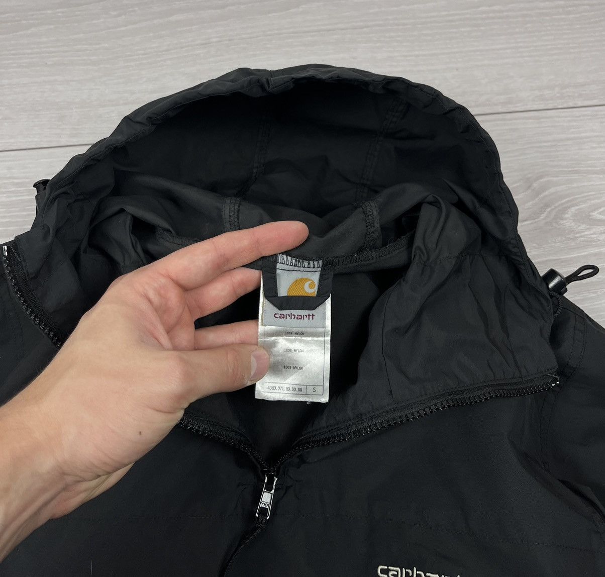 Carhartt Carhartt Vintage Black Waterproof Anorak Jacket Size US S / EU 44-46 / 1 - 6 Thumbnail