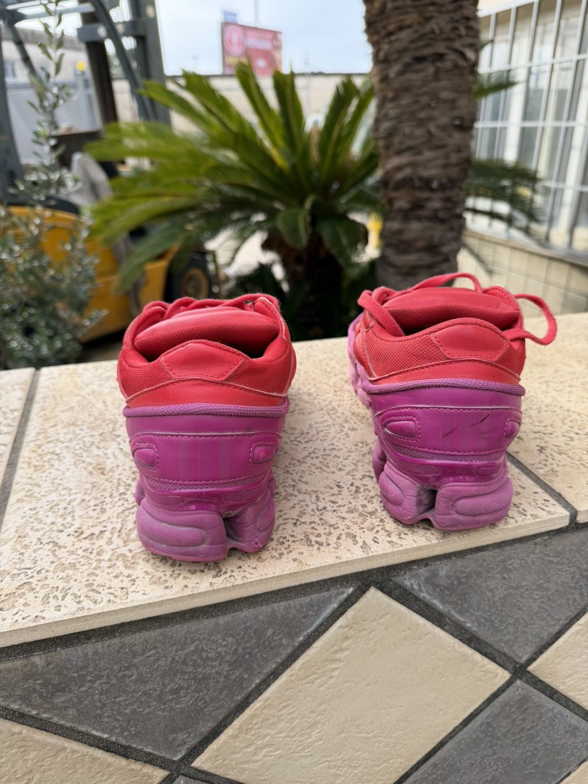 Adidas × Raf Simons Raf Simons x Adidas Ozweego Glory Collegiate Red Shoes Size US 8.5 / EU 41-42 - 9 Thumbnail