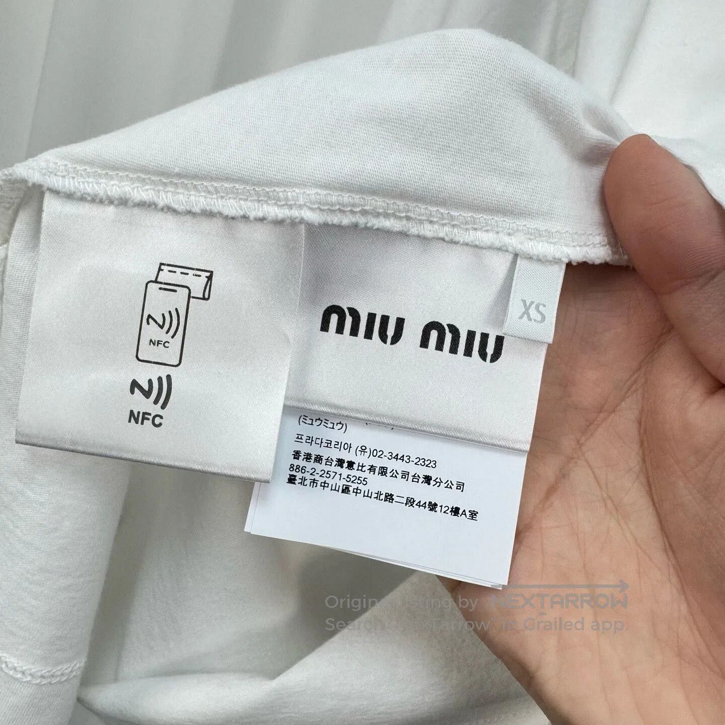 Miu Miu Miu Miu Long Sleeve White Embroidered Top. Size XS / US 0-2 / IT 36-38 - 6 Thumbnail