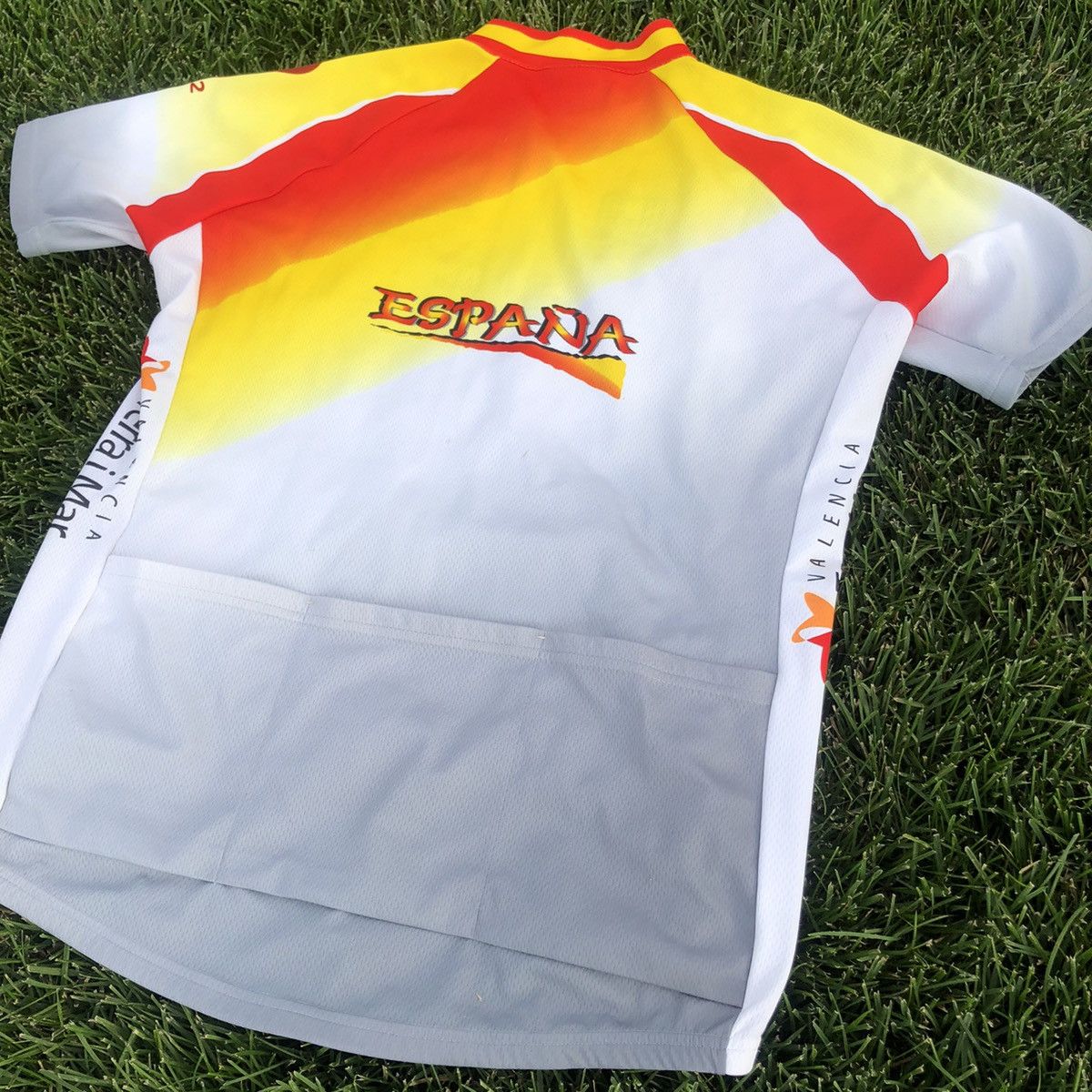 Vintage Spain Valencia Santini Radtrikot Bike Rad Cycling jersey Size US XXL / EU 58 / 5 - 6 Thumbnail