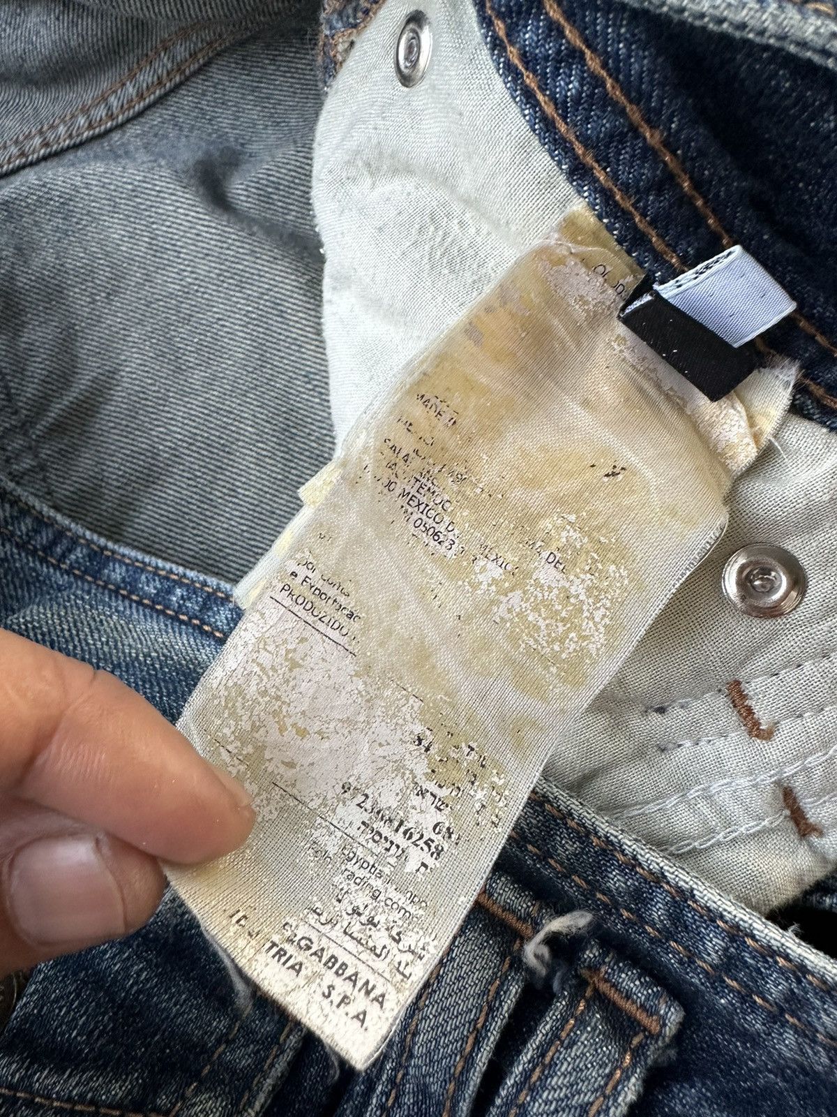 Dolce & Gabbana Dolce Gabbana Distressed Rusty Denim W35 D174 Size US 35 - 17 Thumbnail