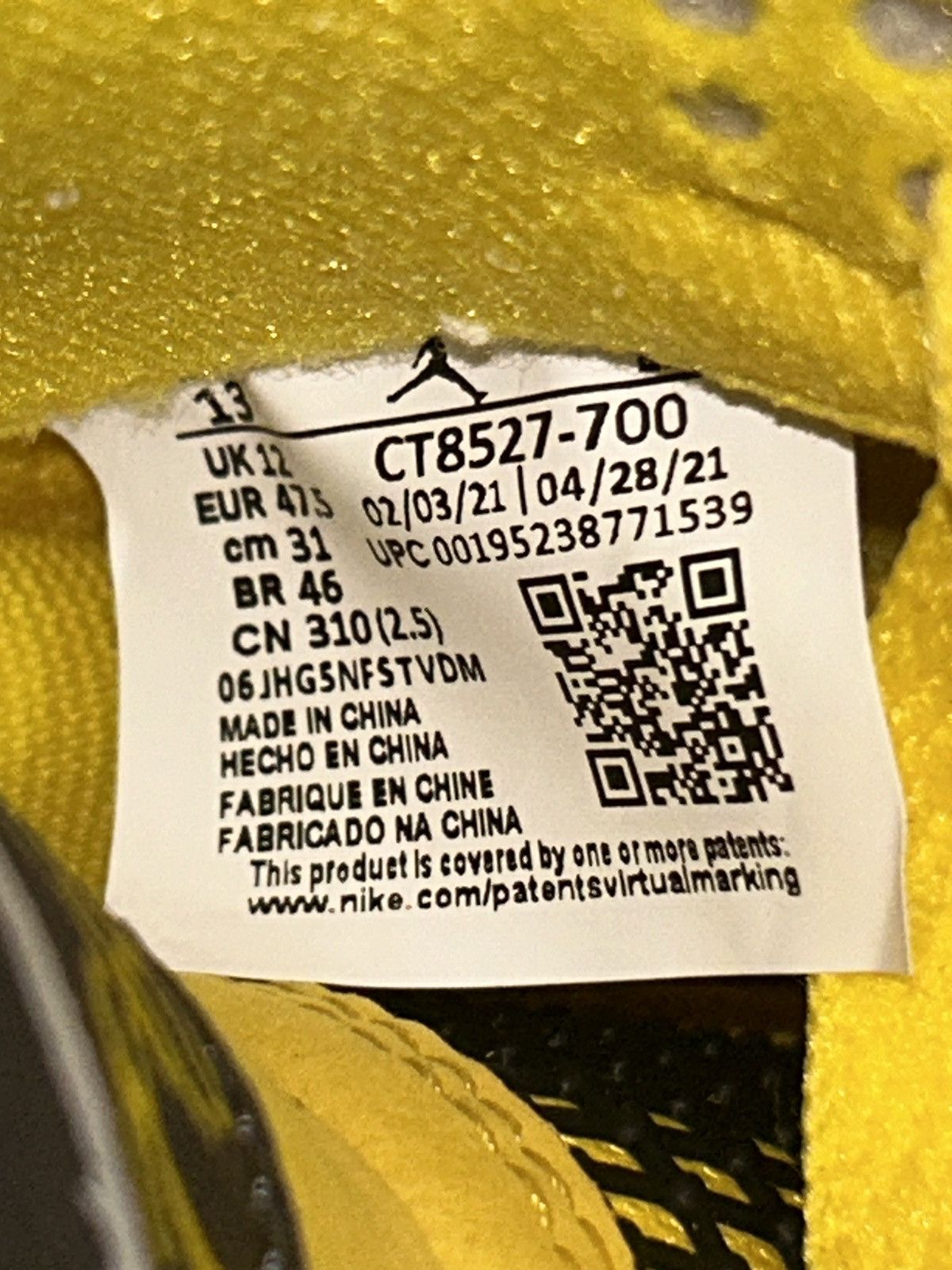 Jordan Brand Jordan 4 Retro Lightning (2021) CT8527-700 size 13 Size US 13 / EU 46 - 7 Thumbnail