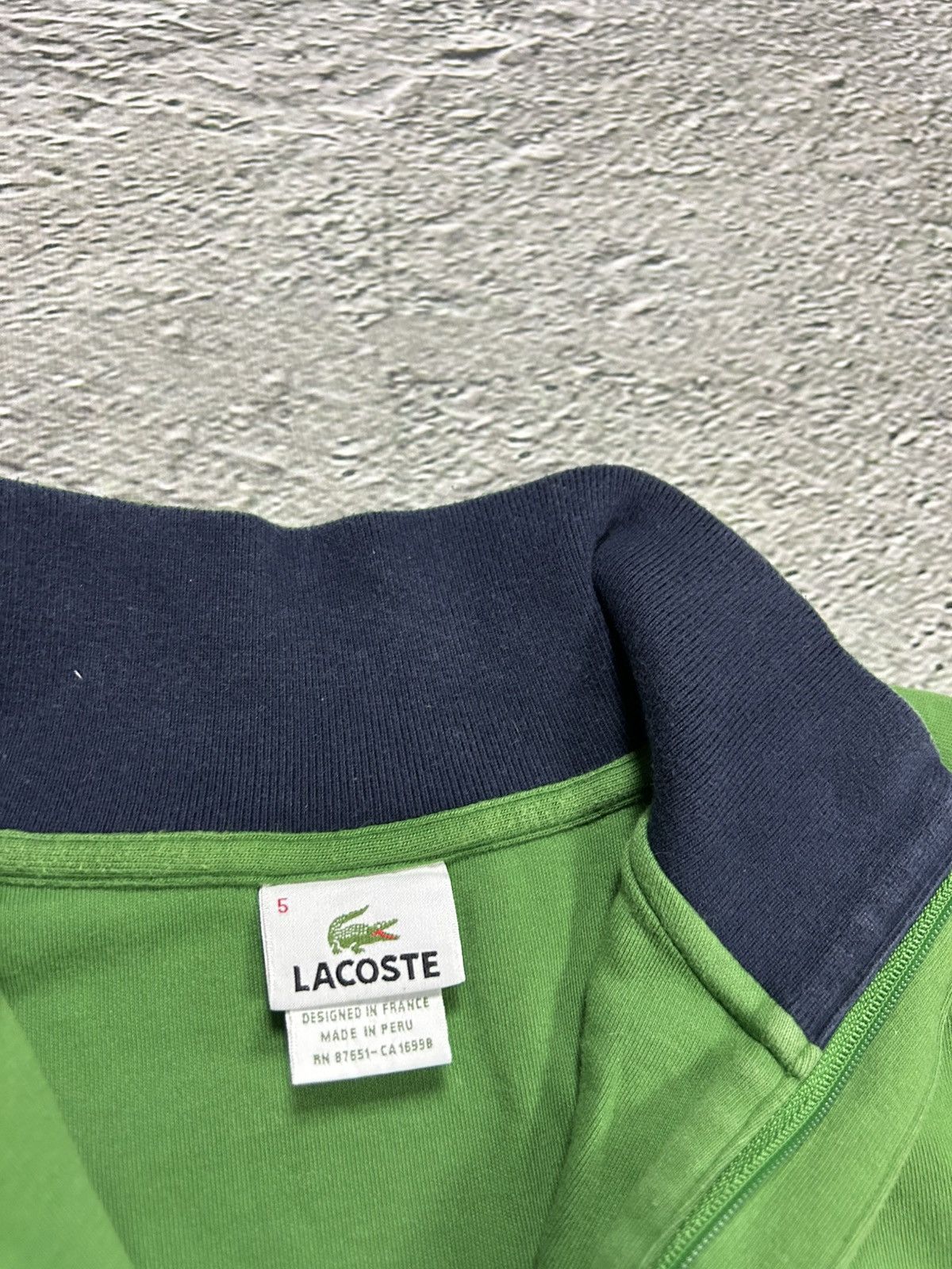 Lacoste Lacoste green sweatshirt half-zip Size US L / EU 52-54 / 3 - 3 Thumbnail