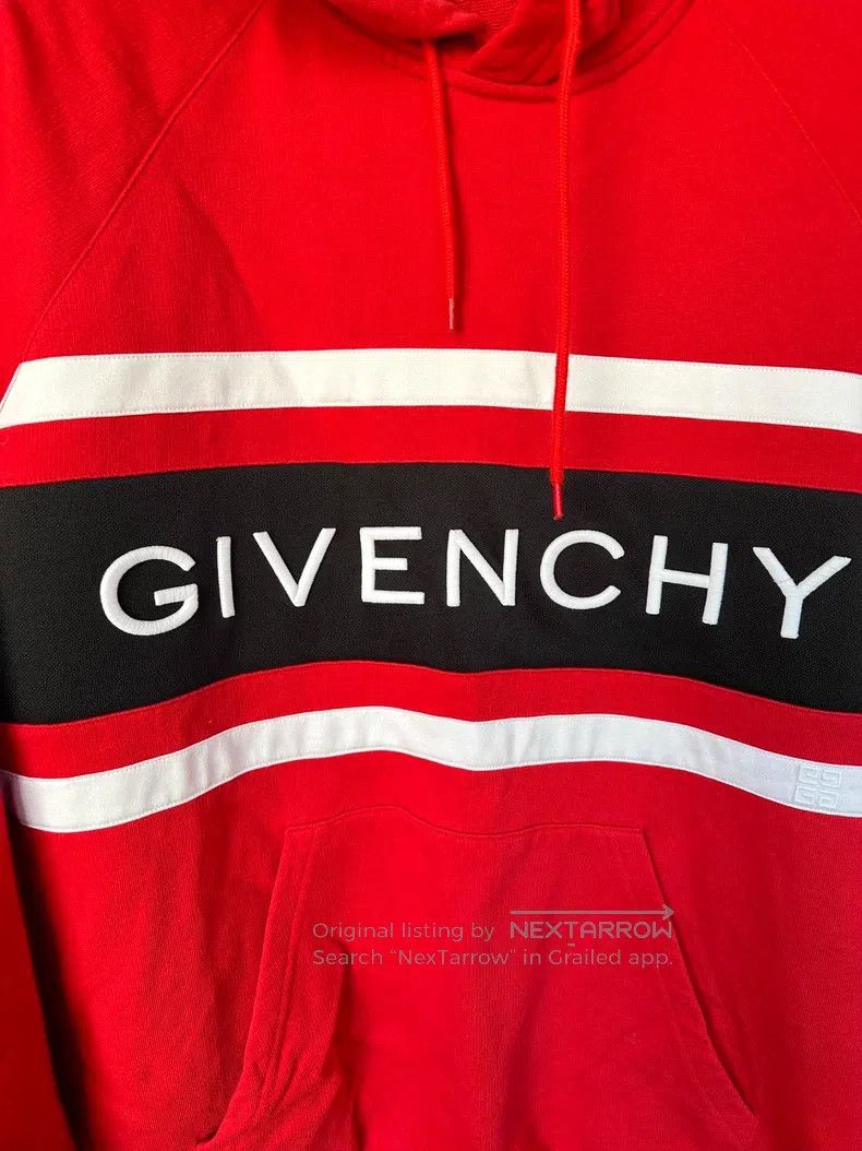 Givenchy Givenchy Black and Red Patchwork Hoodie Size US L / EU 52-54 / 3 - 2 Thumbnail