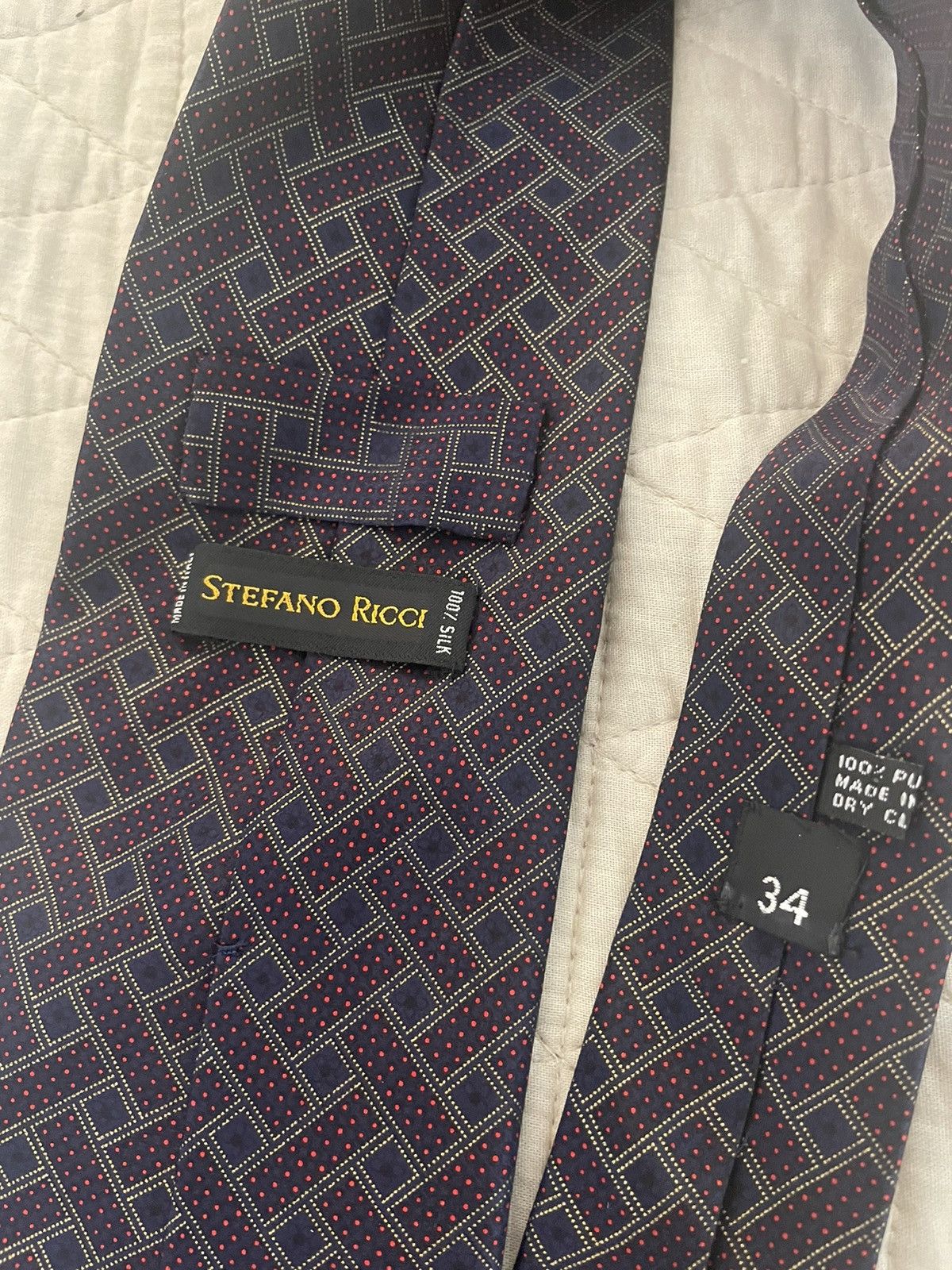 Stefano Ricci Stefano Ricci Print Woven Silk Power Necktie Size ONE SIZE - 7 Thumbnail