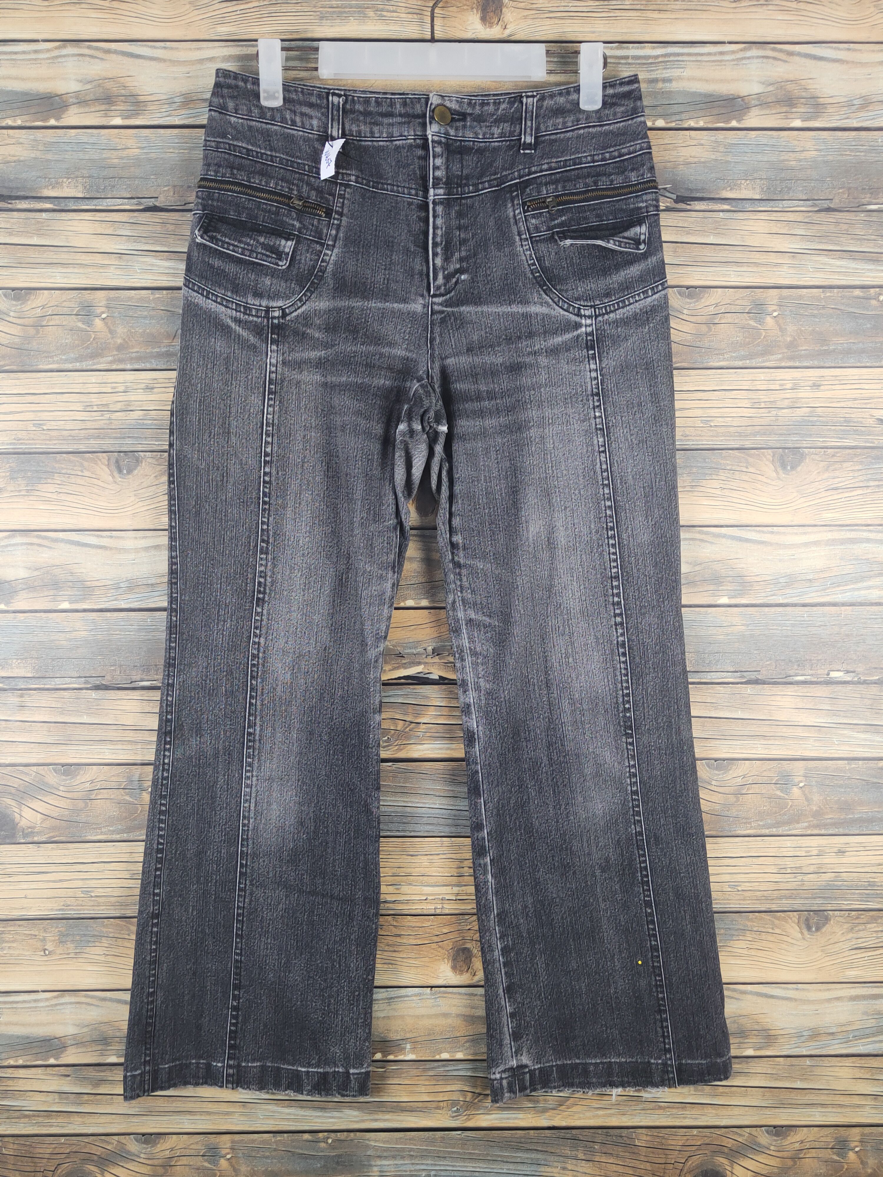 Japanese Brand Green Eye Black Distressed Ripped denim Jeans #W1607 Size 27" / US 4 / IT 40 - 1 Thumbnail