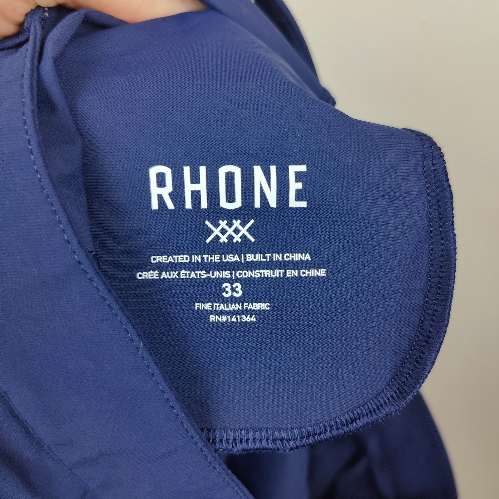 Rhone Rhone Every Day Five Pocket Pants Mens 33 Navy Blue Stretch Size US 33 - 7 Thumbnail
