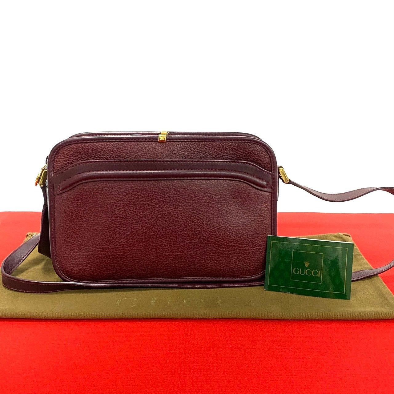Gucci Gucci Shoulder Bag Red Leather Size ONE SIZE - 1 Thumbnail