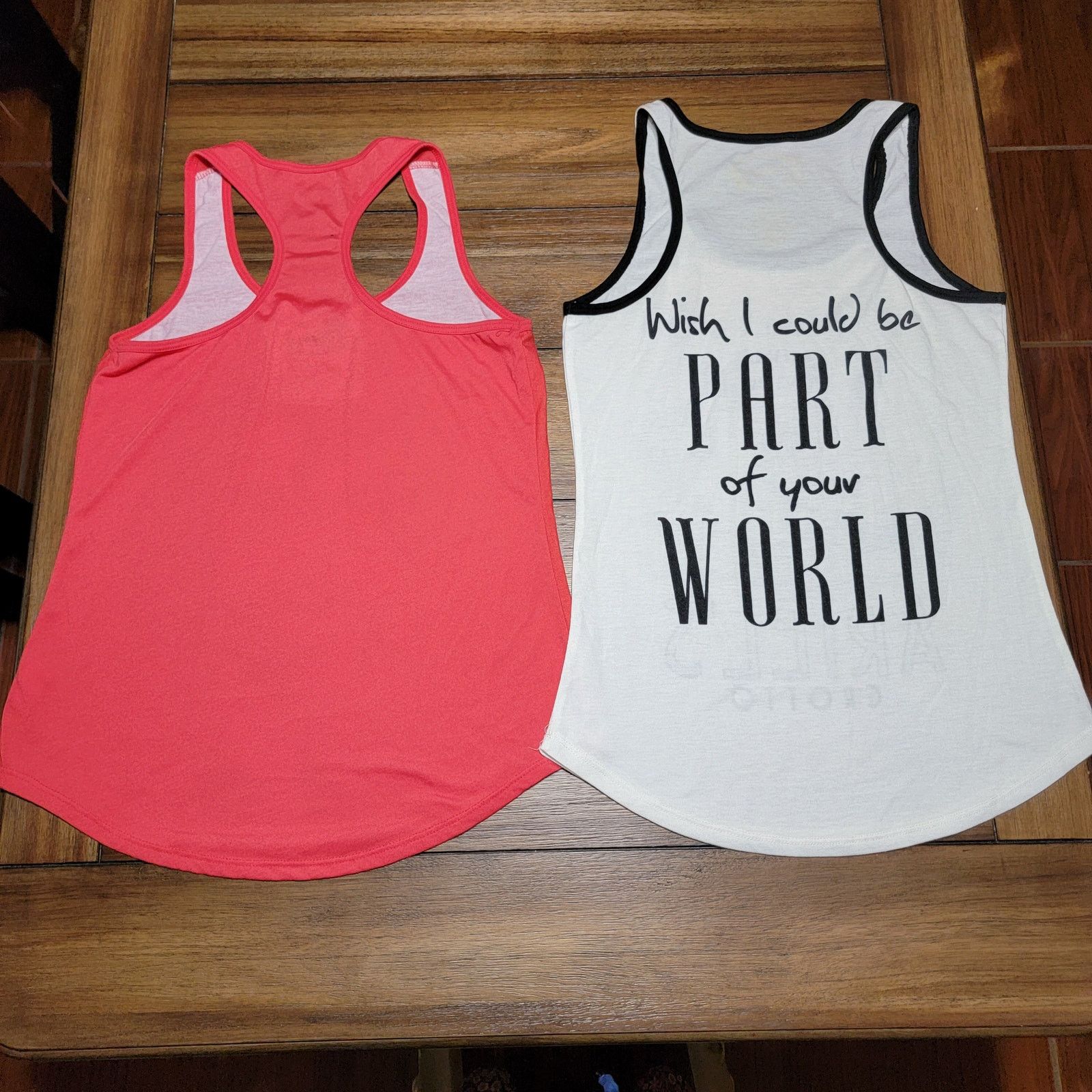 Disney Set of 2 Disney Ladies Tank Tops Little Mermaid Ariel -Small Size S / US 4 / IT 40 - 4 Thumbnail