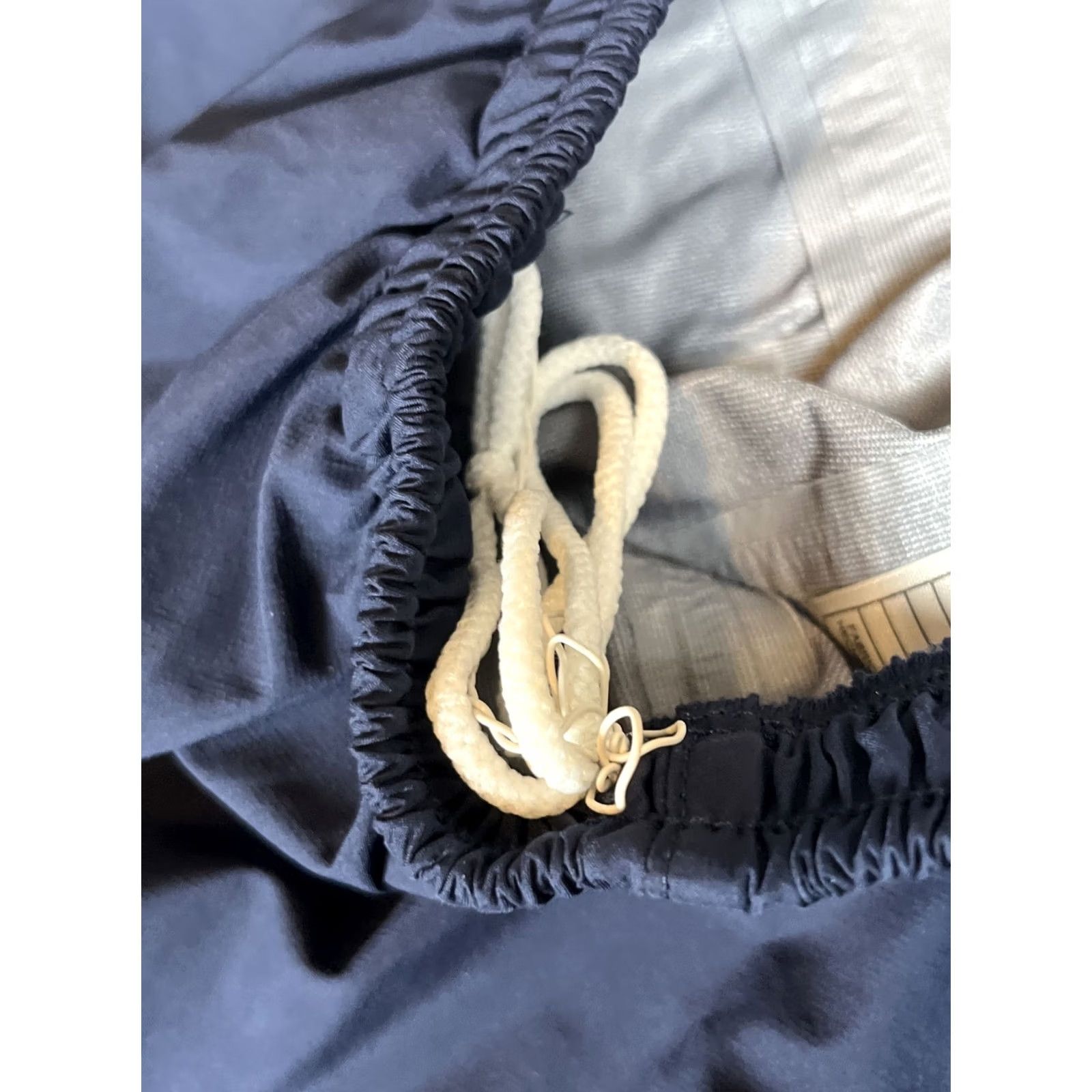 Nike VINTAGE Nike Windbreaker Pants Mens L Navy Blue Nylon Baggy Wide Ankle Snap Y2K 90s Sports Cargo Lightweight NFTs? Size US 33 - 6 Thumbnail