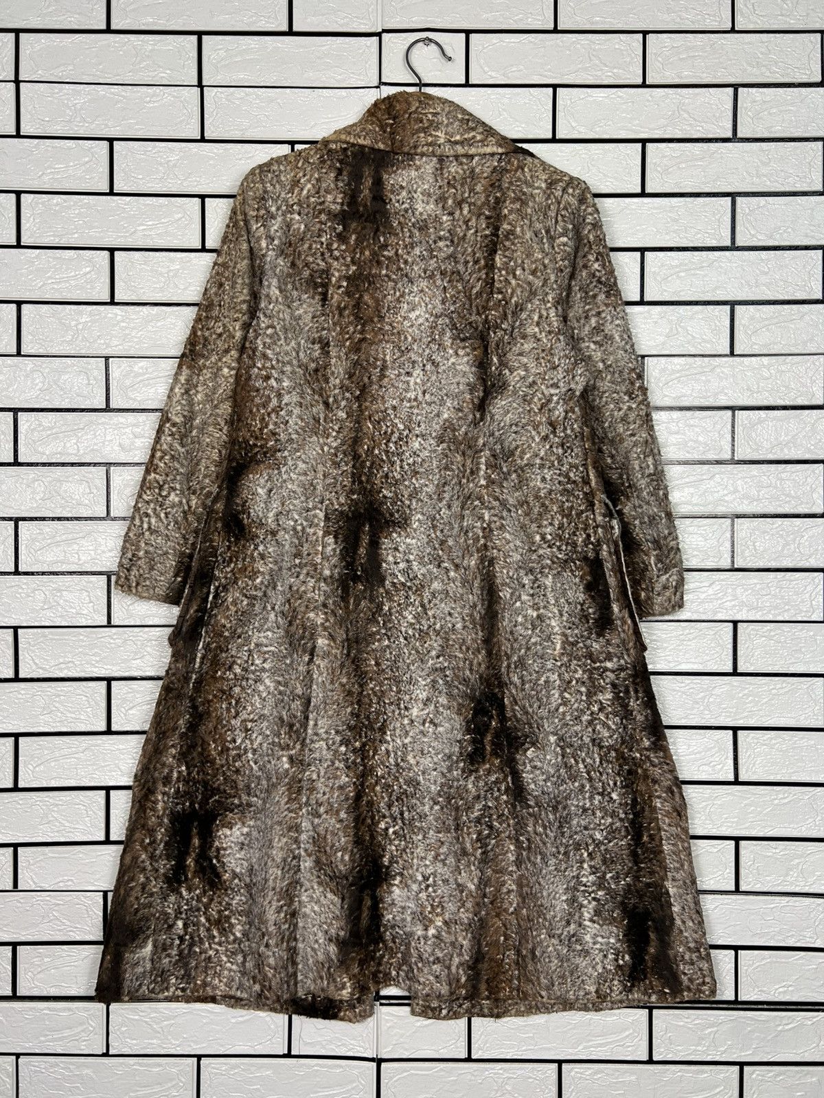 Vintage 80's LAMER Faux Fur Rayon Long Coat #4132-C188 Size M / US 6-8 / IT 42-44 - 17 Thumbnail
