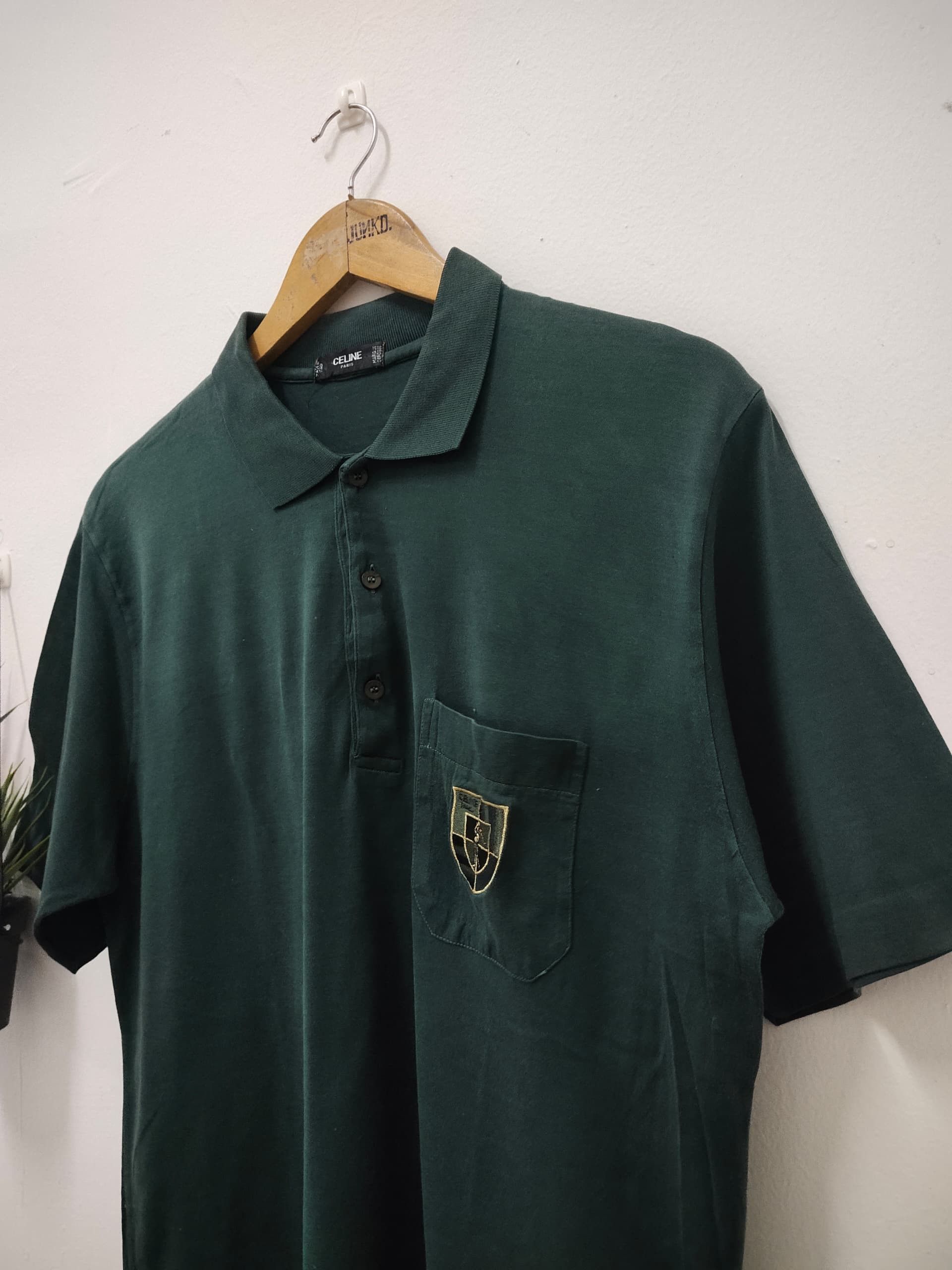 Celine Vintage CELINE Authentic made in italy collar t shirt Size US M / EU 48-50 / 2 - 5 Thumbnail