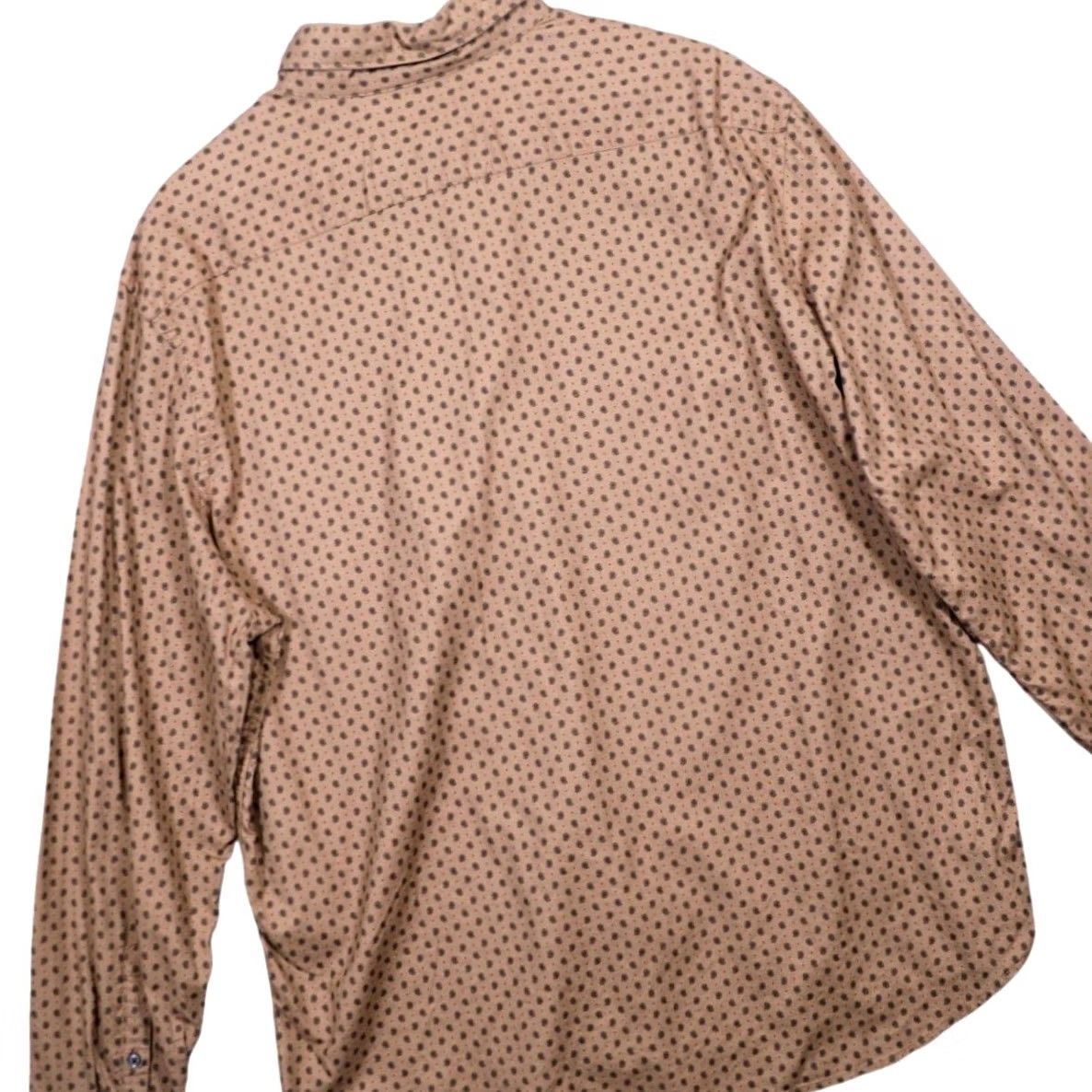 Express Express Mens Button-Up Shirt Brown Small Print Long Sleeve Collared XL Size US XL / EU 56 / 4 - 4 Thumbnail