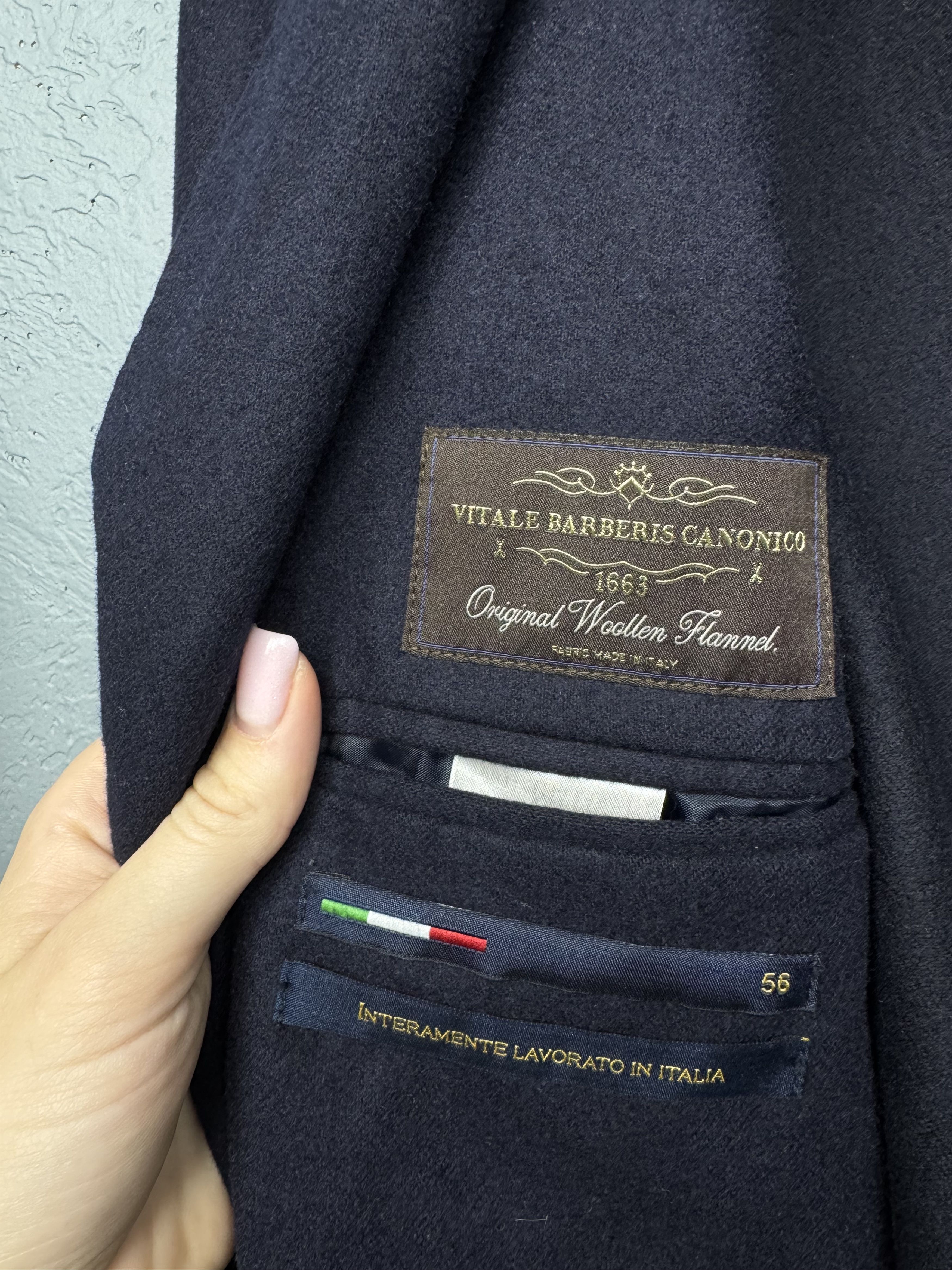 Vitale Barberis Canonico 1913 Vitale Barberis Canonico Unlined Wool Blazer Jacket Size US L / EU 52-54 / 3 - 5 Thumbnail