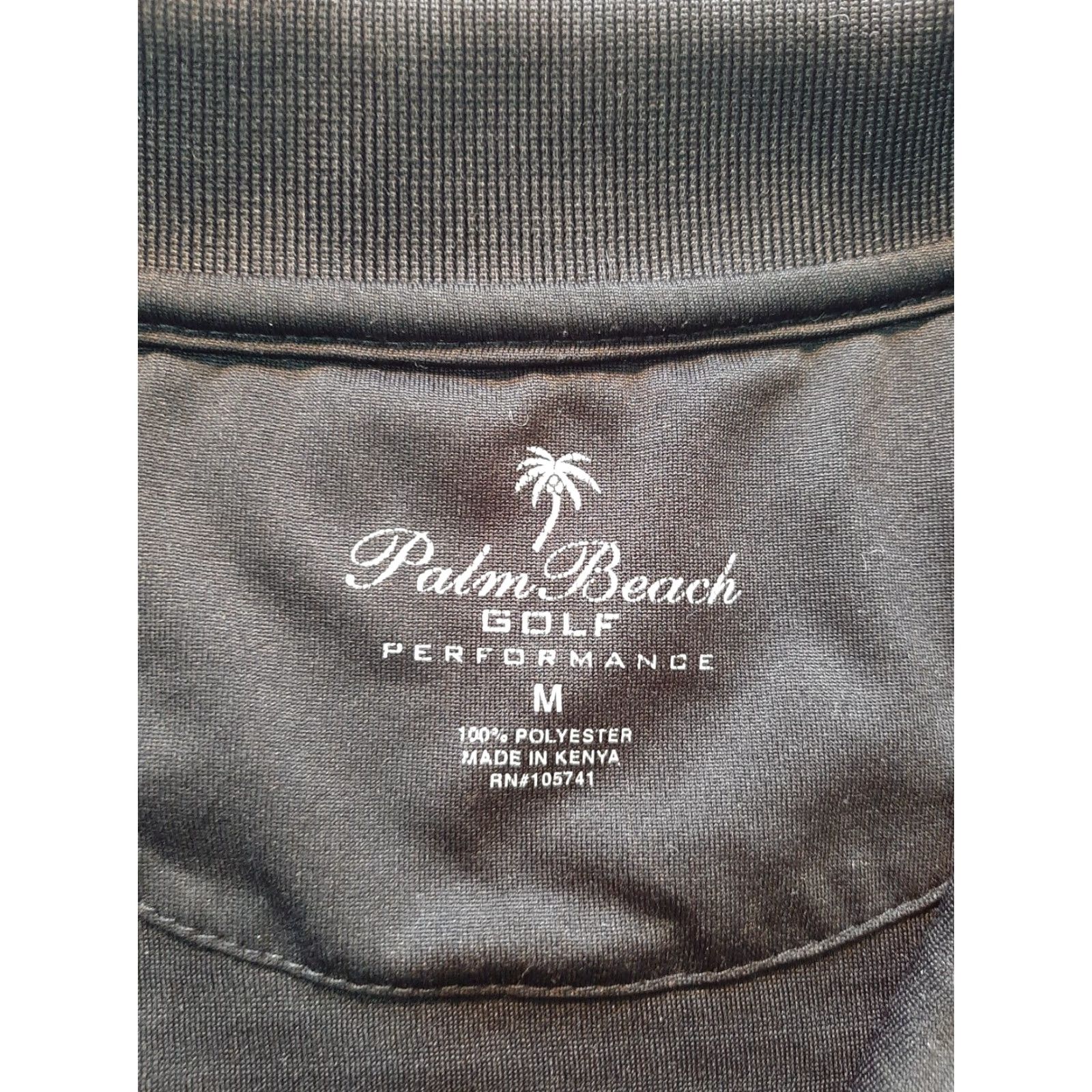 Vintage Palm Beach Golf Mens Performance Shirt Short Sleeve Black M Size US M / EU 48-50 / 2 - 2 Thumbnail