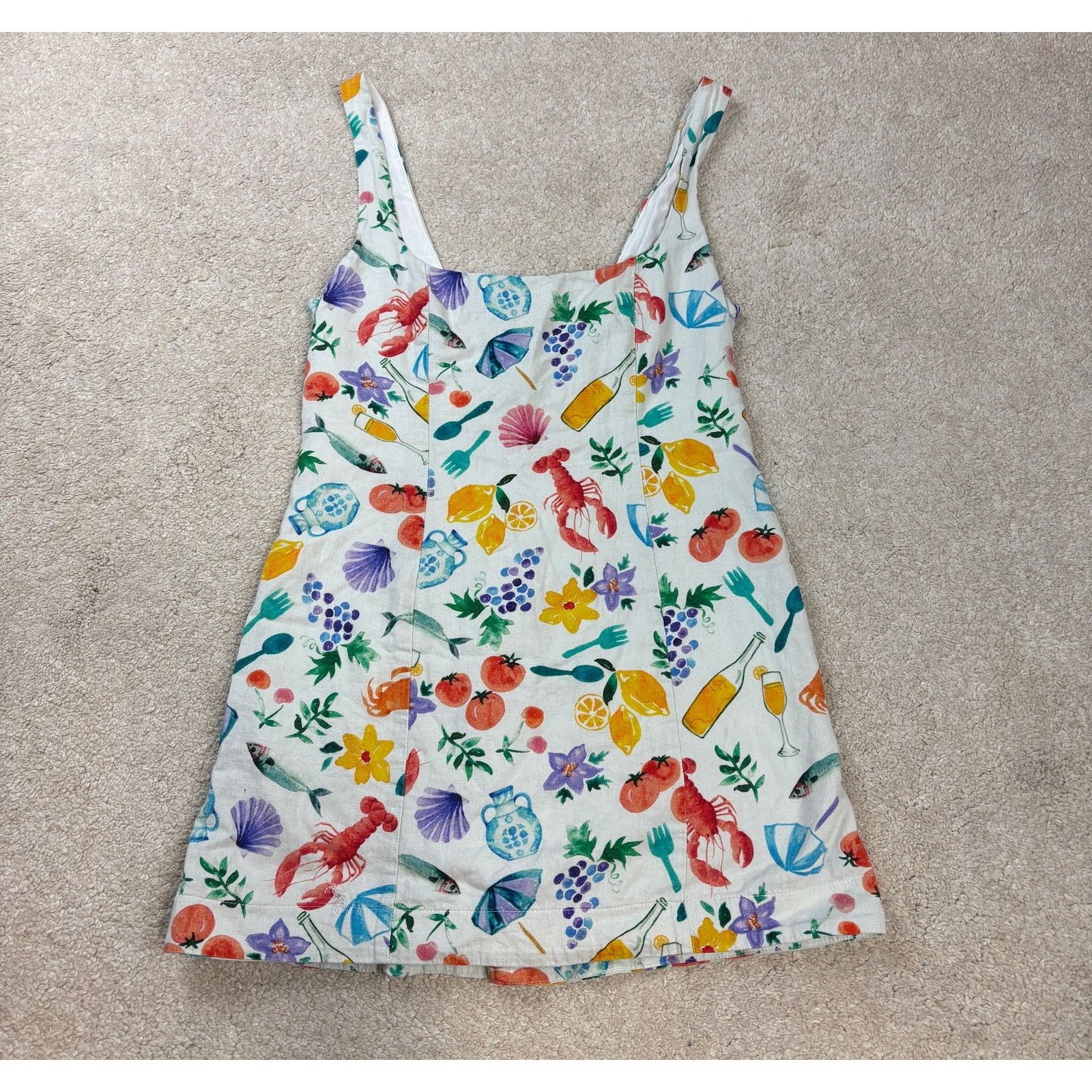 Anthropologie × Show Me Your MuMu Show Me Your Mumu Linen Steph Italian Picnic Dress S Size S / US 4 / IT 40 - 1 Thumbnail