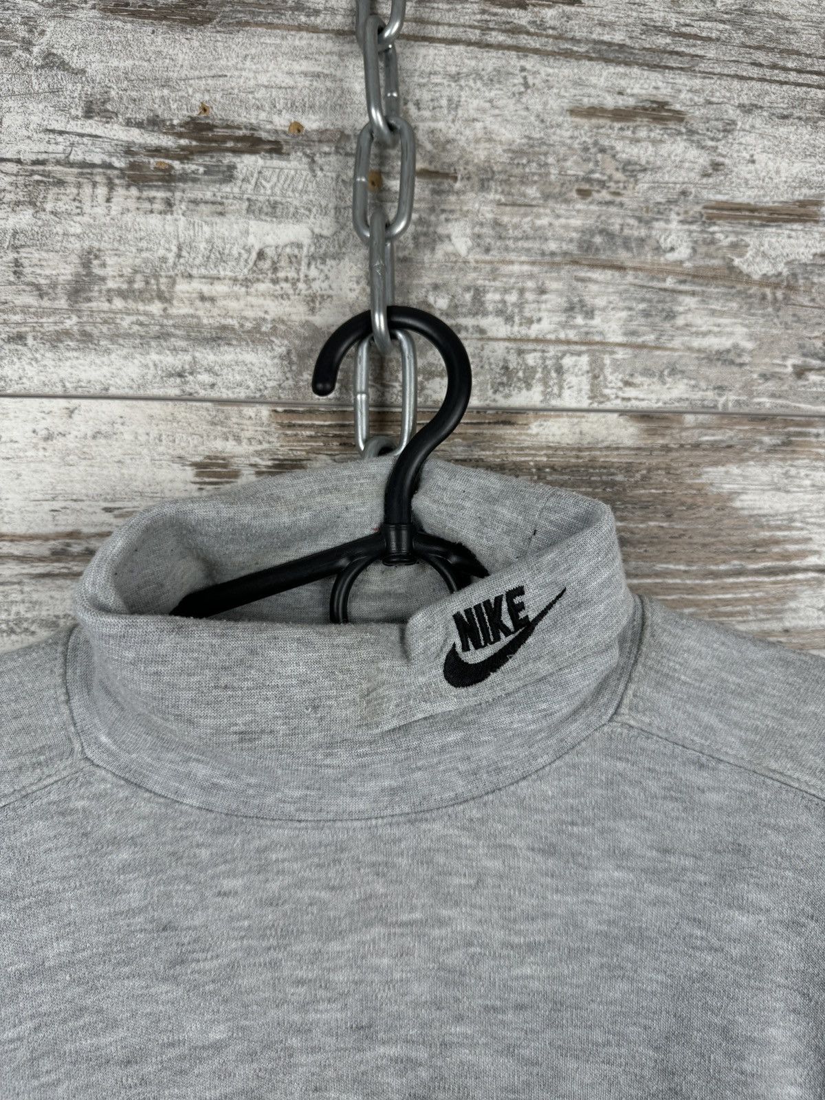Nike × Vintage Mens Vintage Nike Turtleneck Embroidered Swoosh Logo size XL Size US XL / EU 56 / 4 - 4 Thumbnail