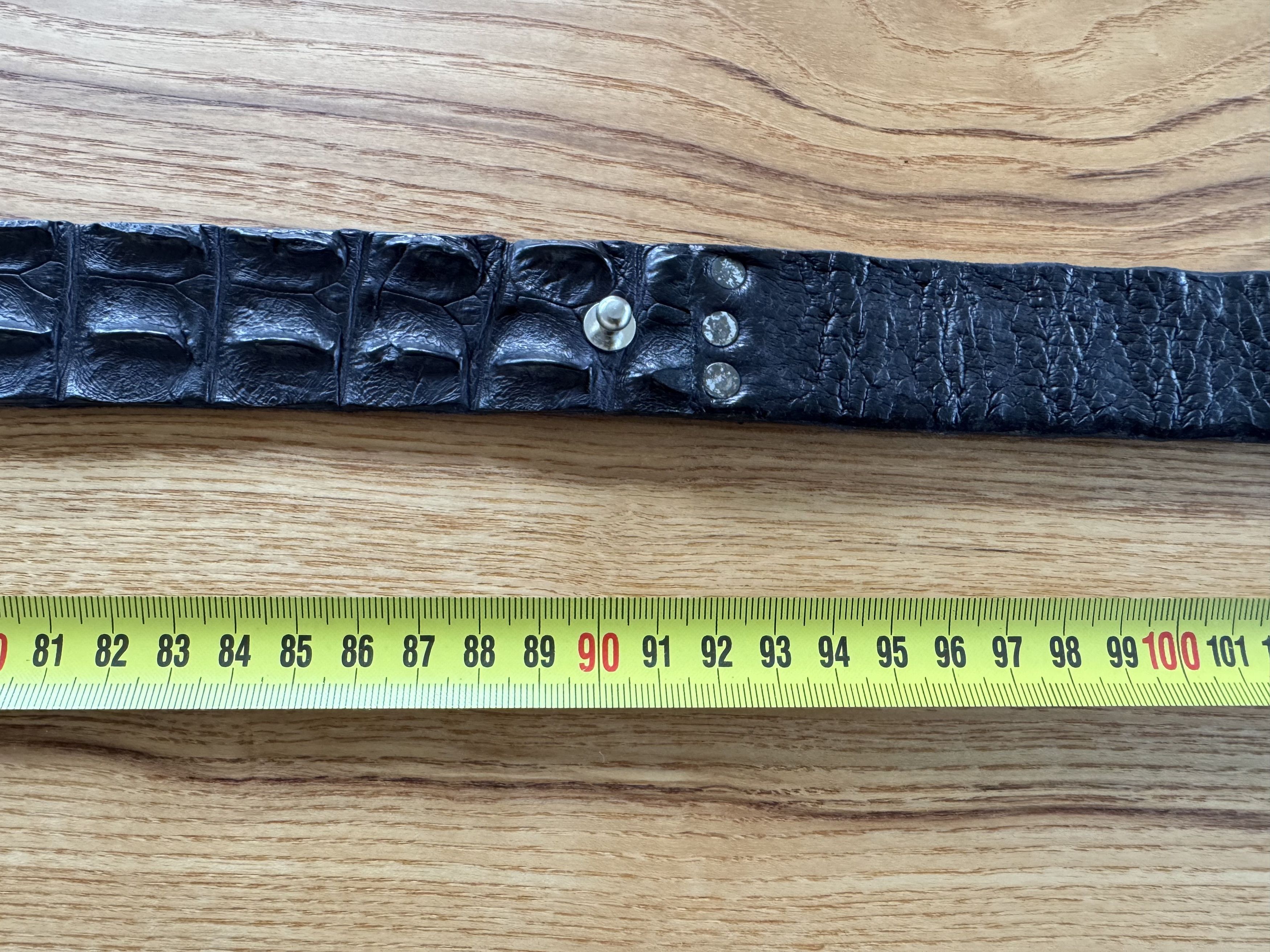 Other Scunzani Crocodile Leather Belt Black Size ONE SIZE - 9 Thumbnail
