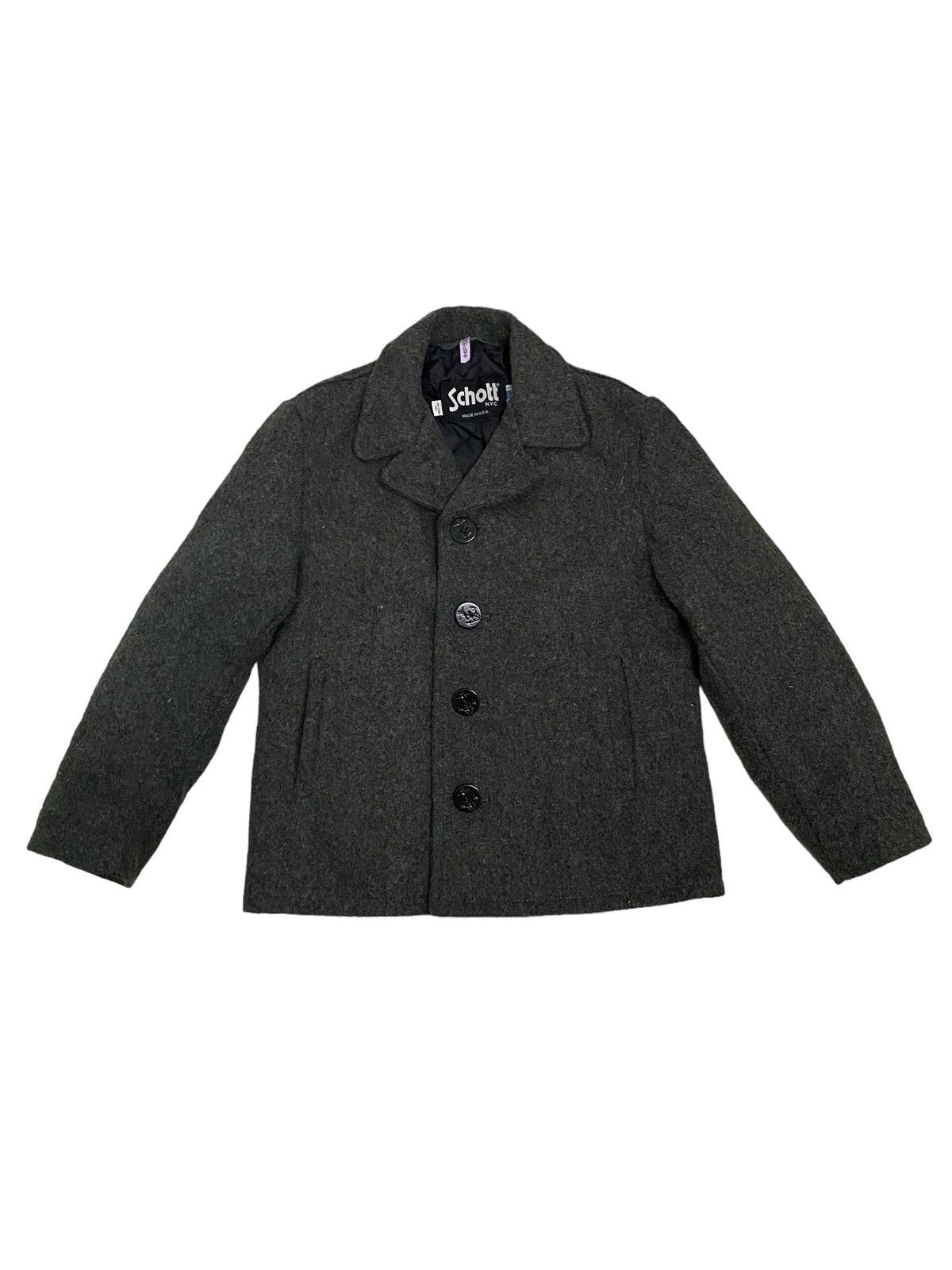 Schott × Vintage Vintage Schott Wool Jacket made in usa Size US M / EU 48-50 / 2 - 2 Thumbnail