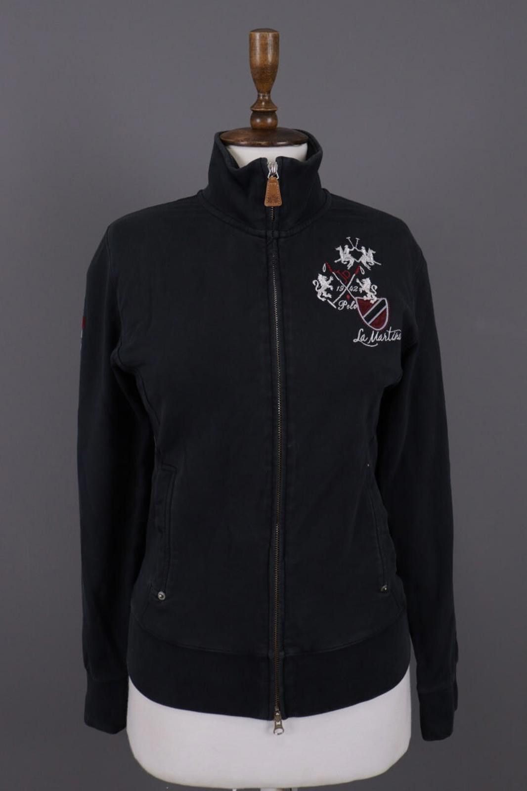 La Martina La Martina Jodhpur Black Polo Activewear Jacket Size 4 Size S / US 4 / IT 40 - 1 Thumbnail