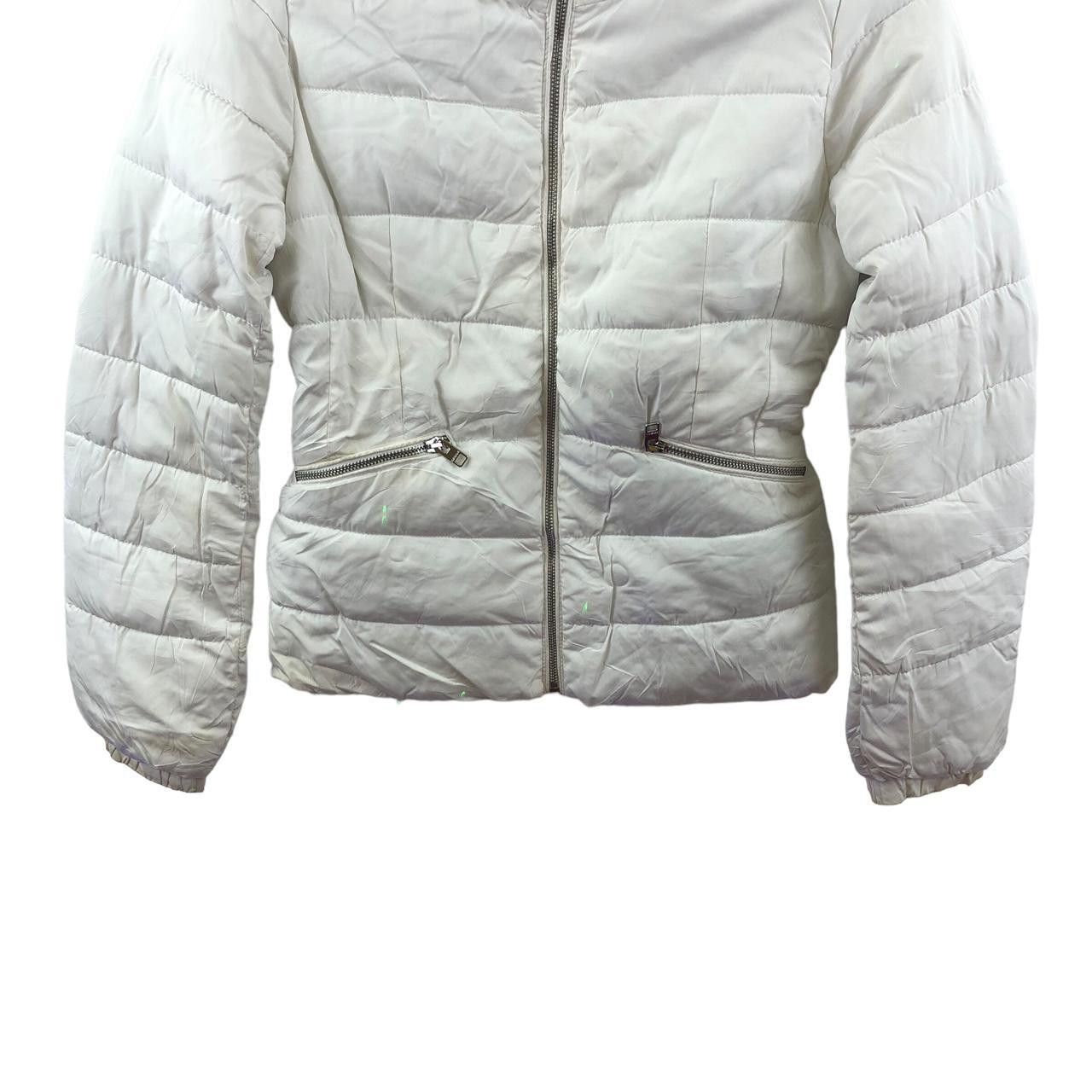 Bershka BERSHKA BSK Puffer Winter White Jacket Ski Outdoor Size XS / US 0-2 / IT 36-38 - 4 Thumbnail