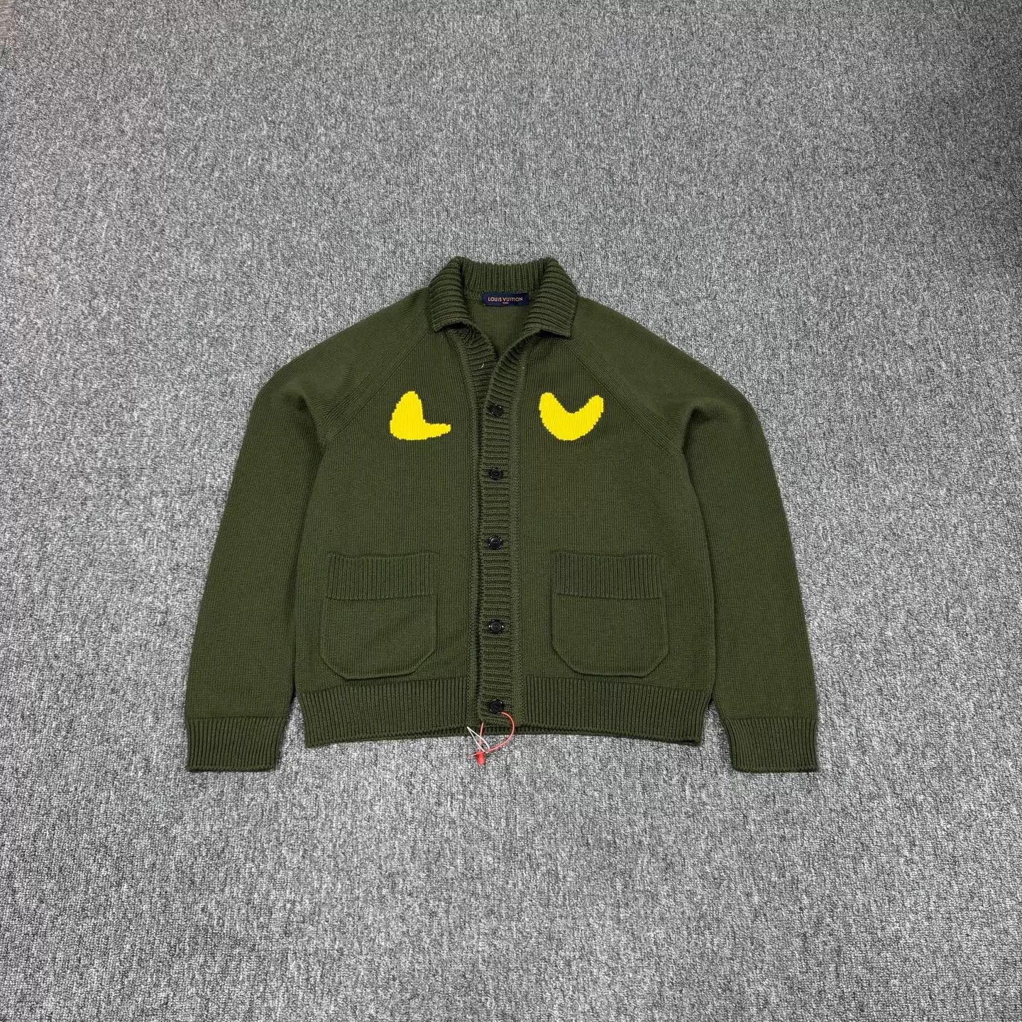 Louis Vuitton LV x nigo knit cardigan military green tiger XL Size US XL / EU 56 / 4 - 2 Thumbnail