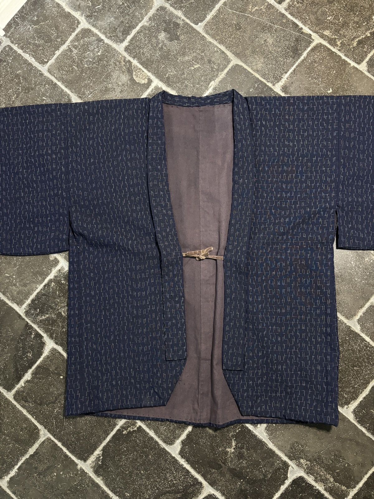Vintage Japanese True Vintage Kimono Bath Robe Haori Jacket 50s 60s Size US S / EU 44-46 / 1 - 9 Thumbnail
