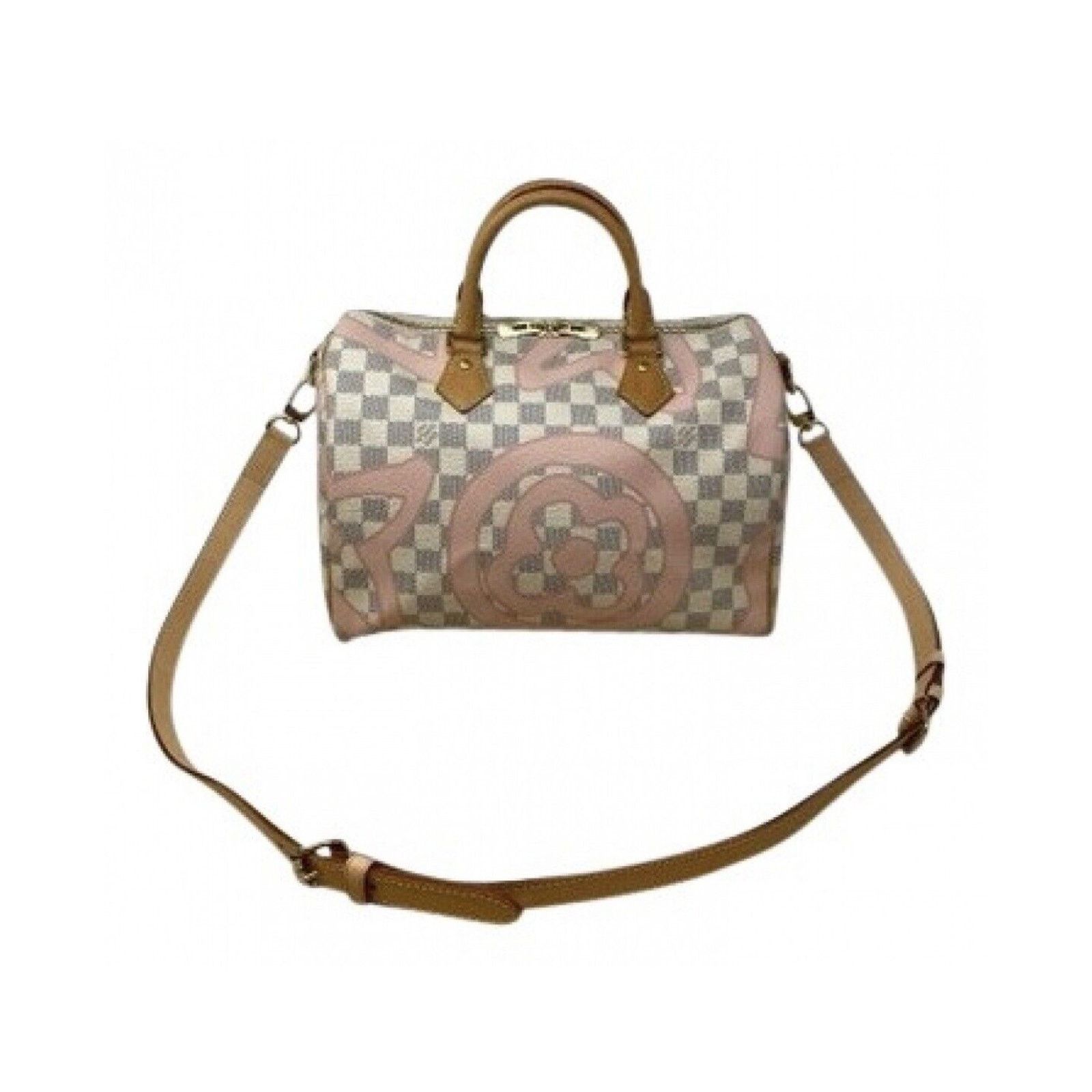 Louis Vuitton Louis Vuitton Speedy Bandoulière Damier Azur Tahitienne Ros Size ONE SIZE - 13 Thumbnail
