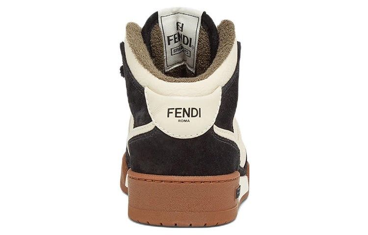 Fendi o1w1db10325 8E8358 Hi-Top Sneakers in Black & White Size US 11 / IT 41 - 4 Thumbnail