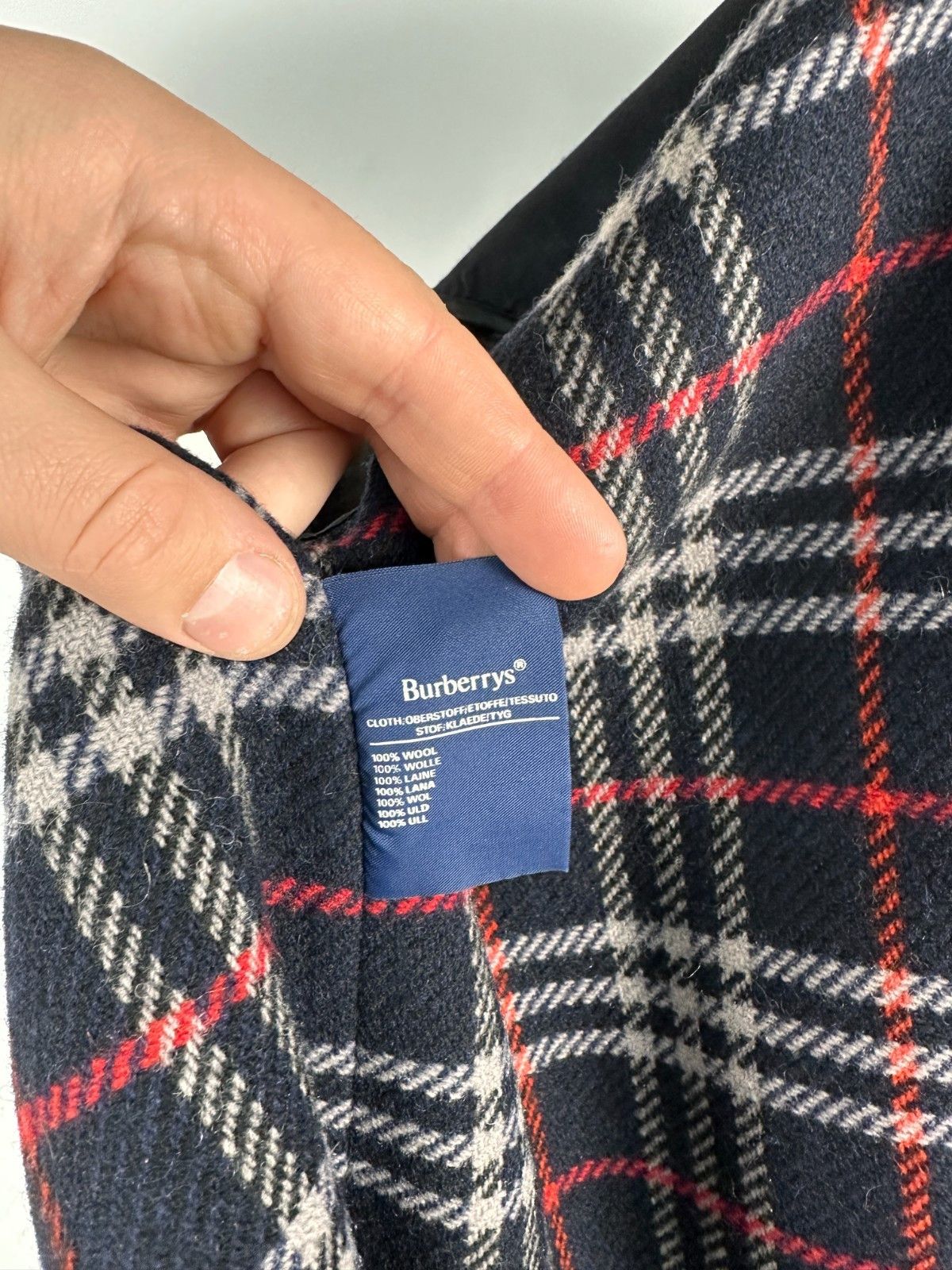 Burberry Burberry's Sleeveless Coat Jacket Lining Wool Blue Sz 50 Size US M / EU 48-50 / 2 - 11 Thumbnail