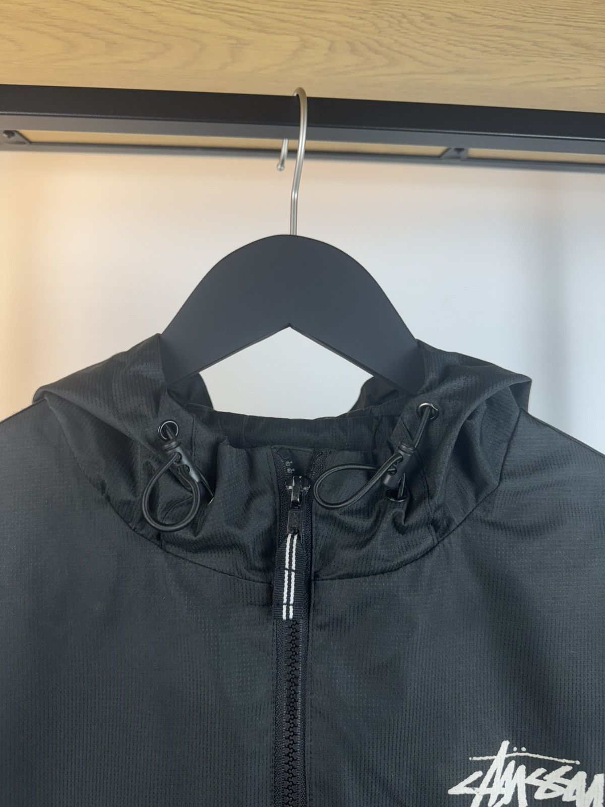 Stussy × Vintage Windbreaker Stussy Black Small Logo Men's M Cities Jacket Size US M / EU 48-50 / 2 - 6 Thumbnail