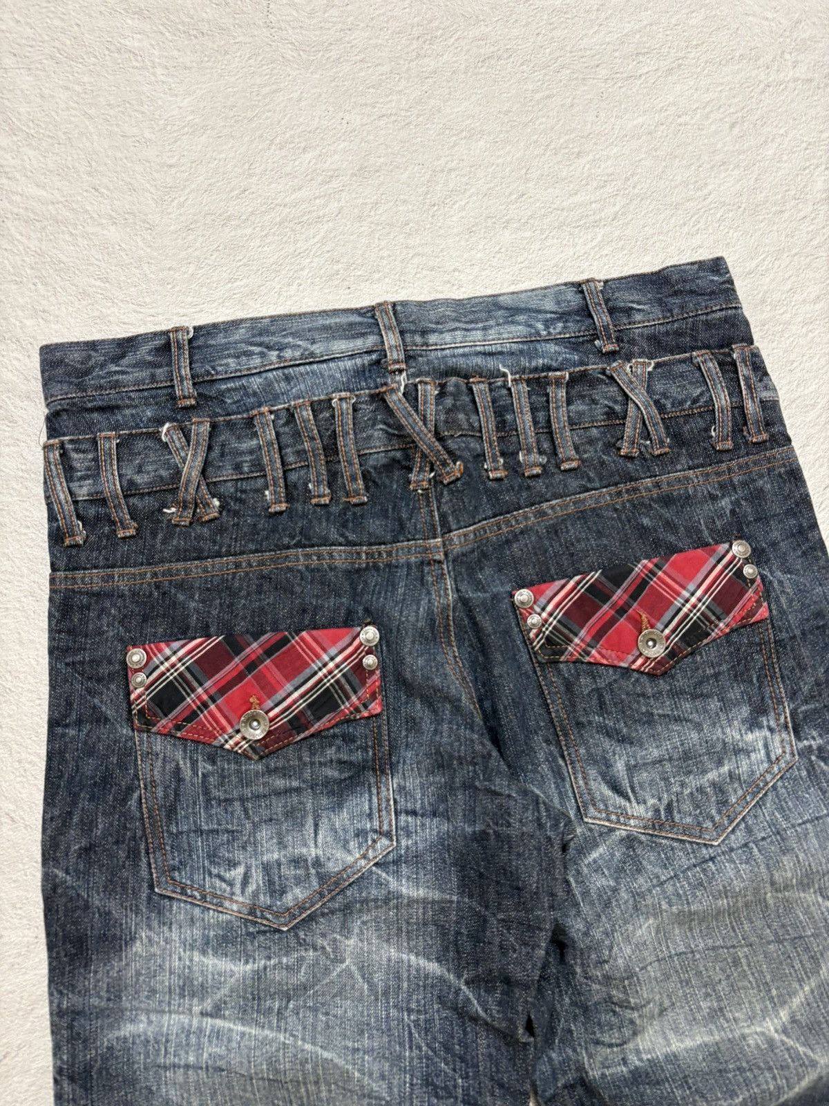 Hysteric Glamour 2000s Nylus japan double waist Jorts denim Y2k style Size US 34 / EU 50 - 5 Thumbnail